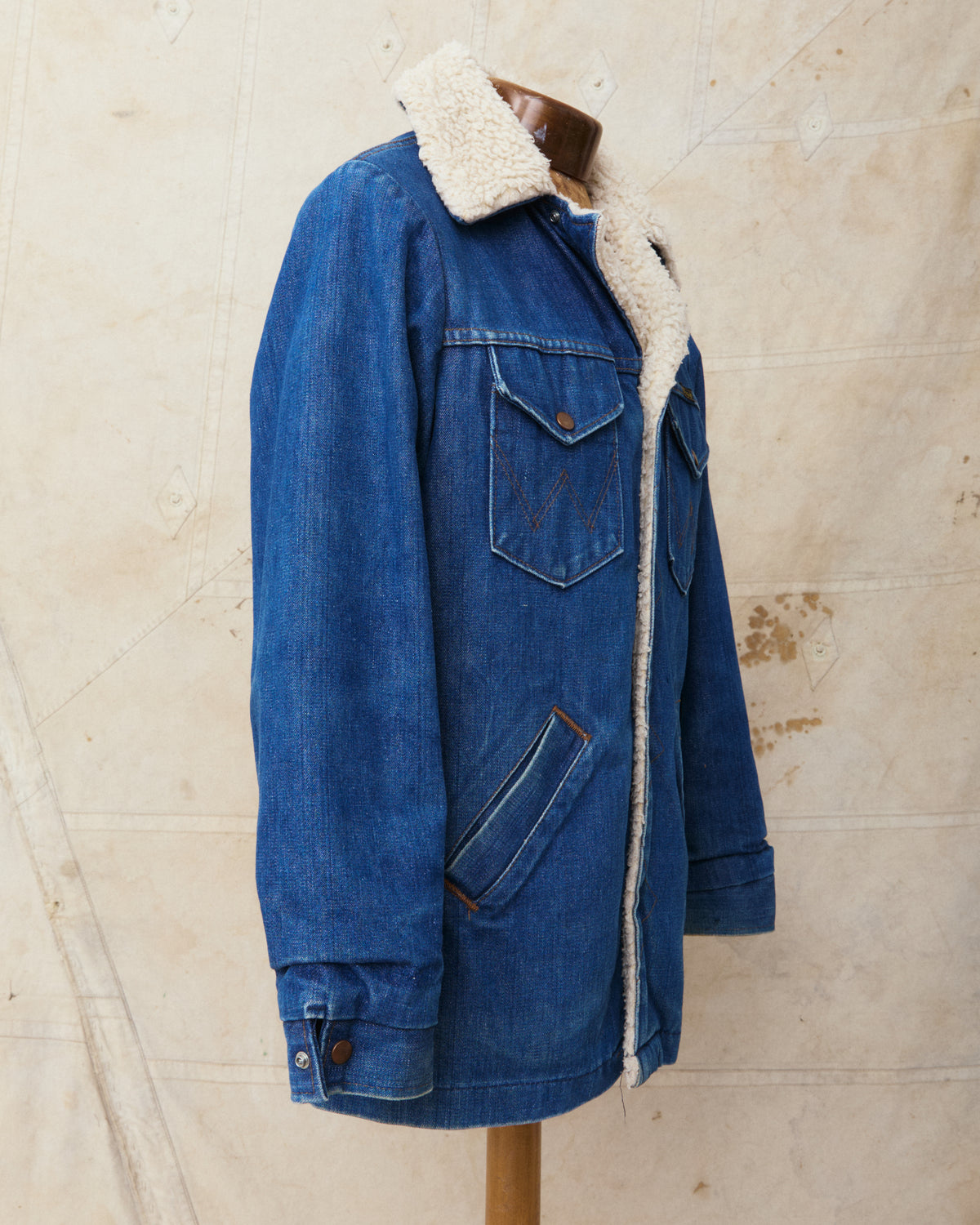 Vintage 70's Wrangler Ranch Coat Broken Twill Denim Jacket Size M