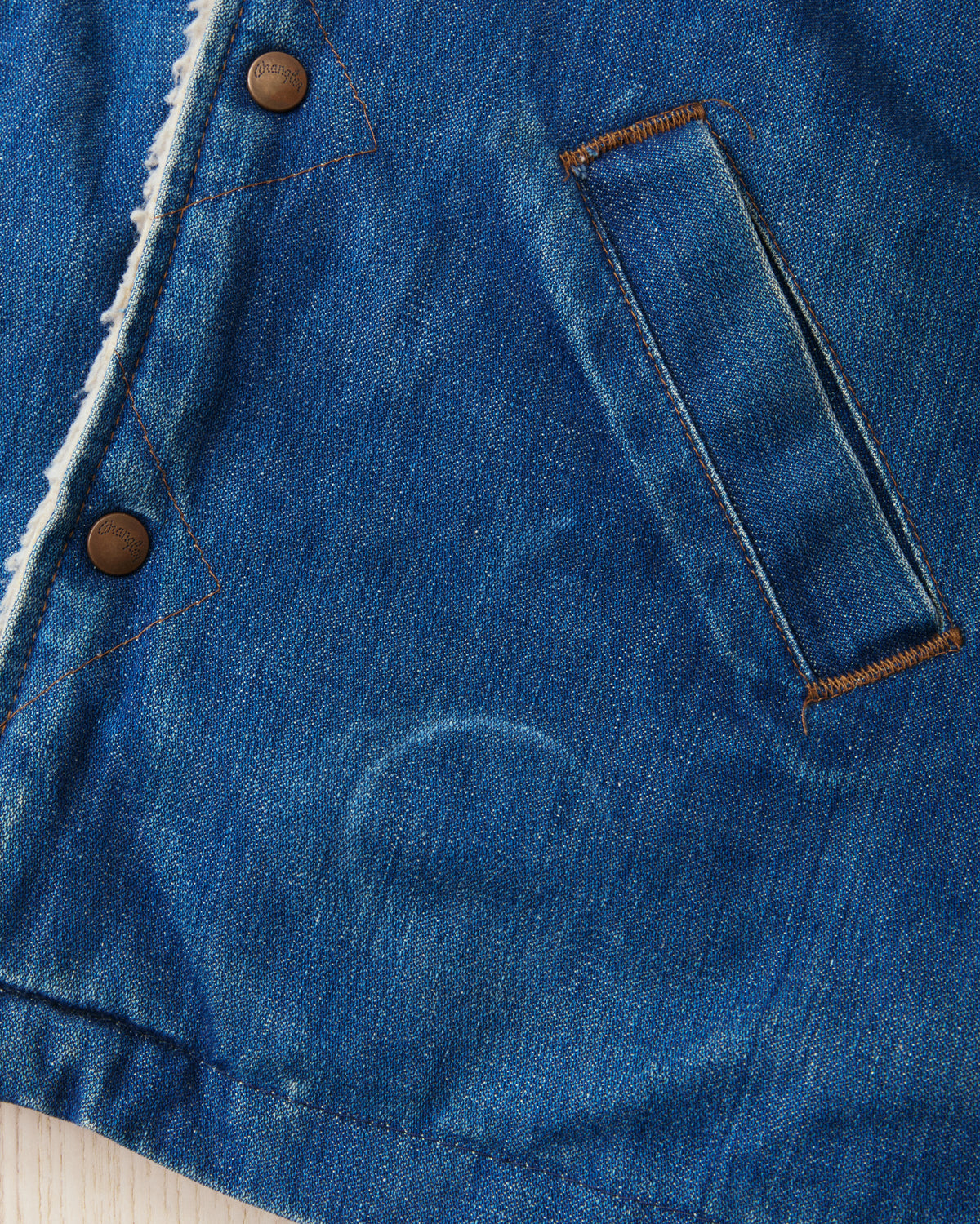 Vintage 70's Wrangler Ranch Coat Broken Twill Denim Jacket Size M