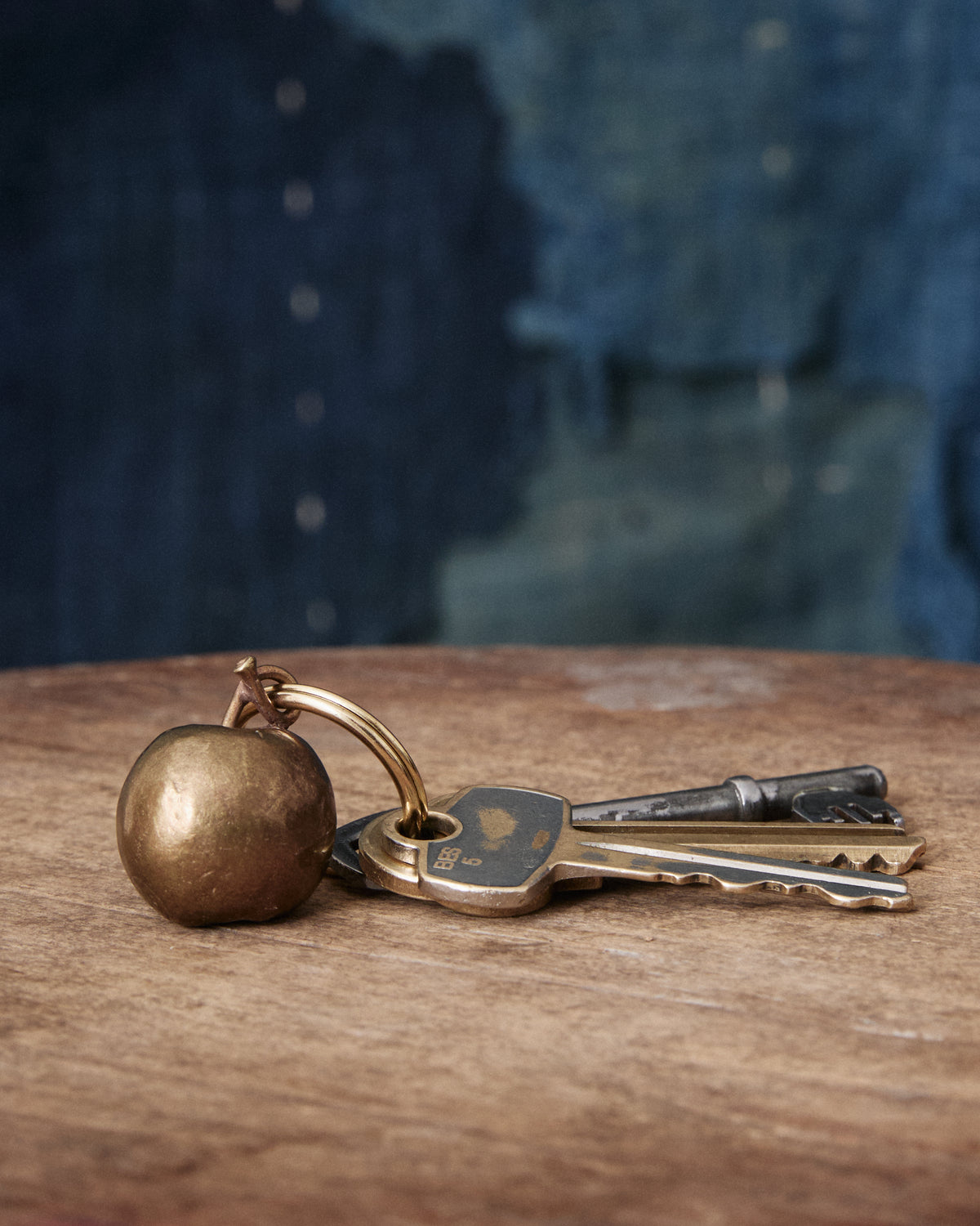 Tender Brass Crab Apple Keyring