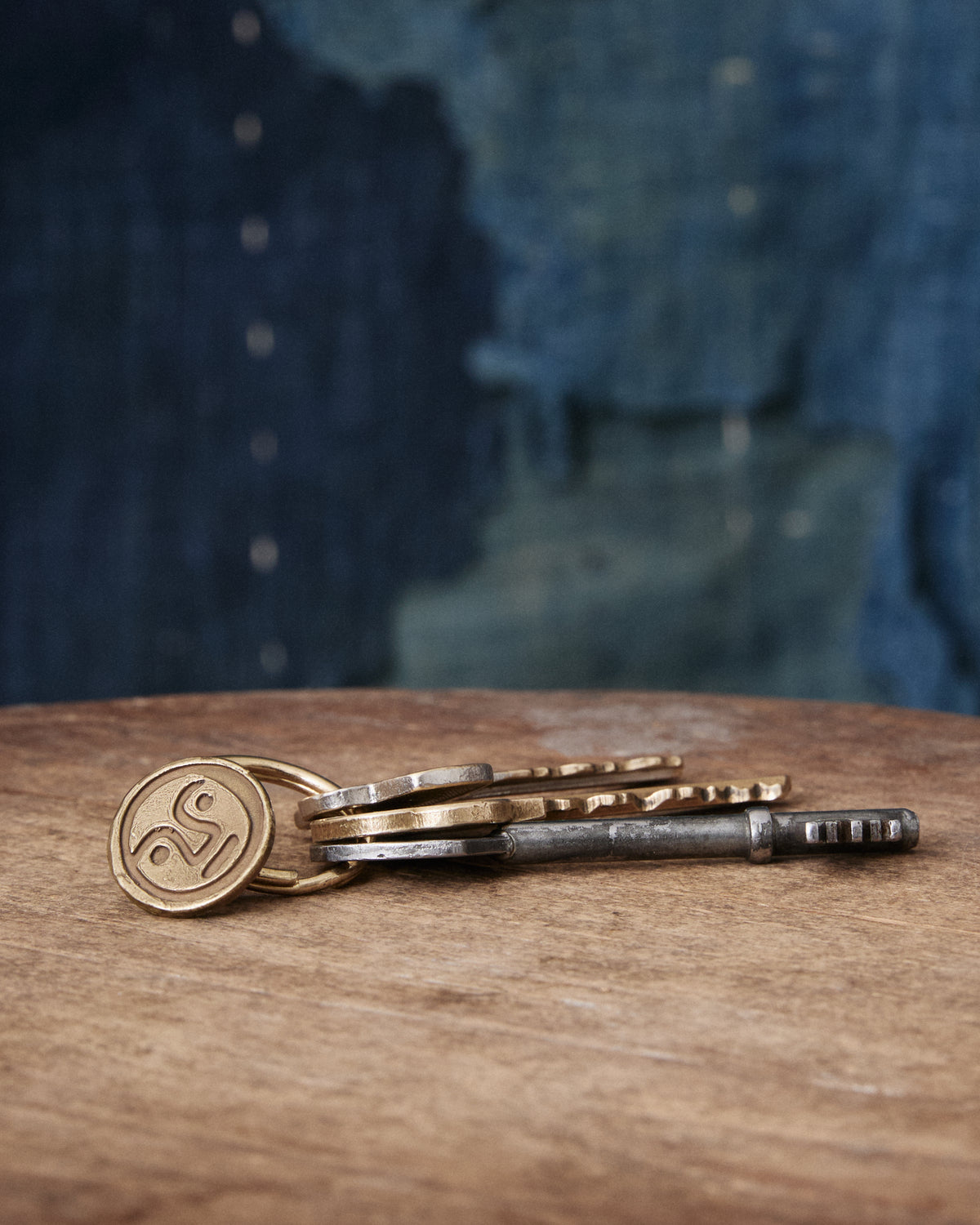 Tender Button Brass Key ring