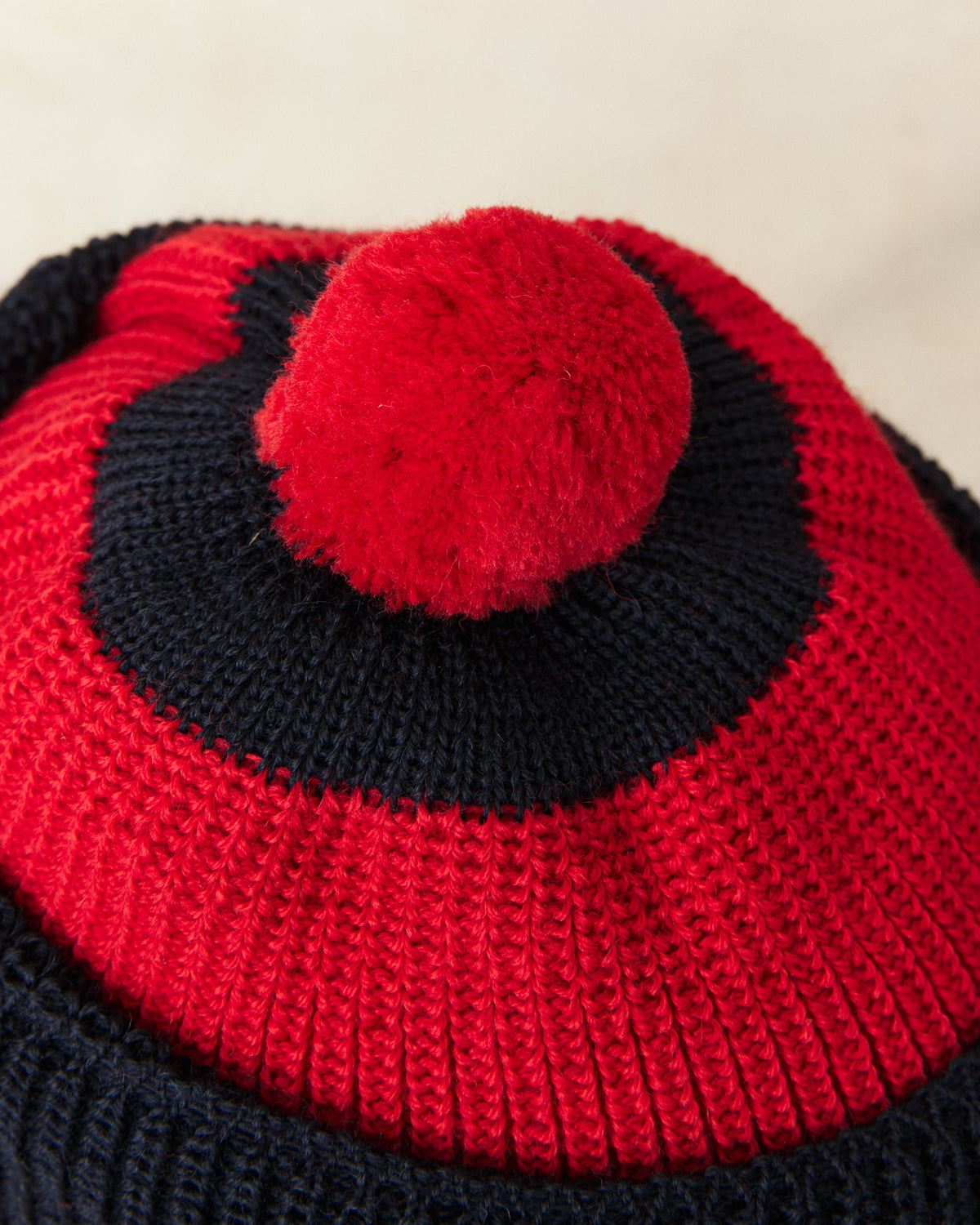 Heimat Wool Signal Hat Ink Safety Red / Ink / Safety Red