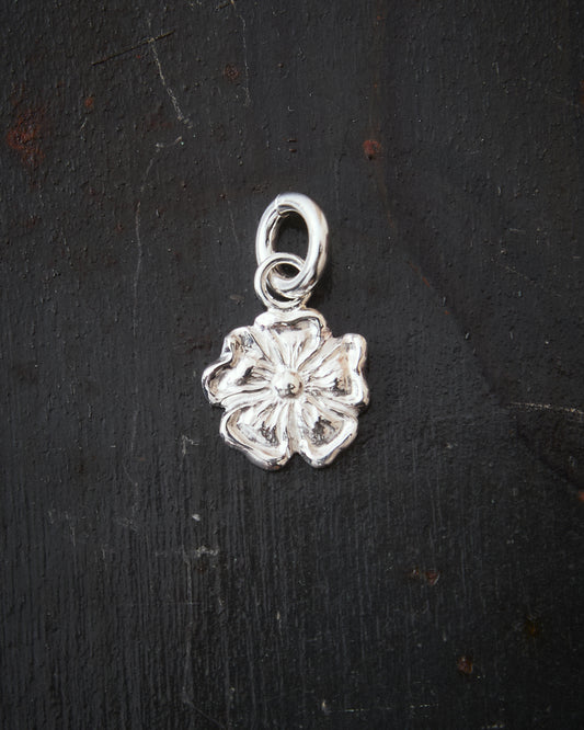 Larry Smith Karakusa Rose Silver Pendant Medium NL-0182