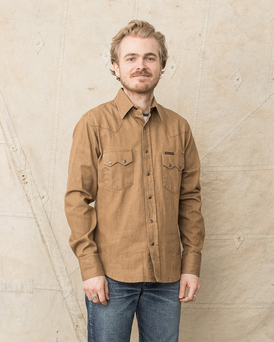Indigofera Ryman Shirt Carson Beige Denim Rinsed