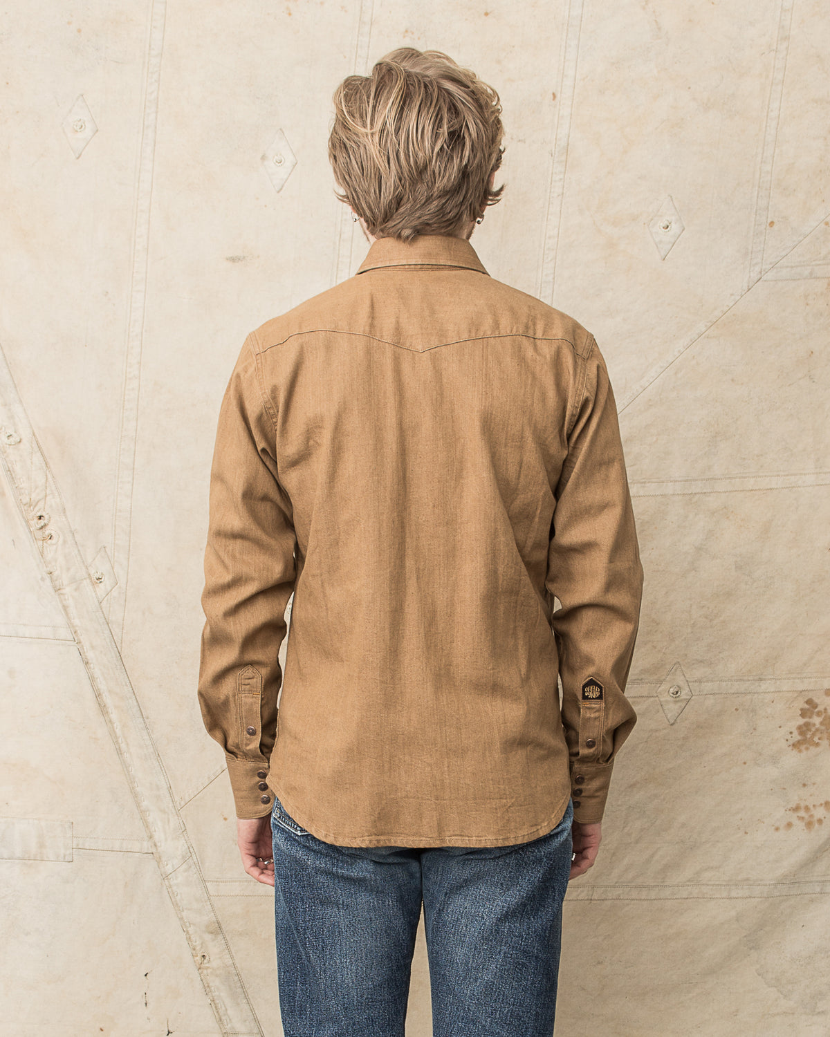 Indigofera Ryman Shirt Carson Beige Denim Rinsed