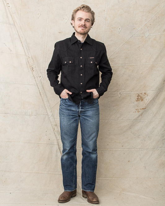 Indigofera Ryman Shirt Petaca Black Denim Rinsed