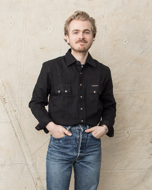 Indigofera Ryman Shirt Petaca Black Denim Rinsed
