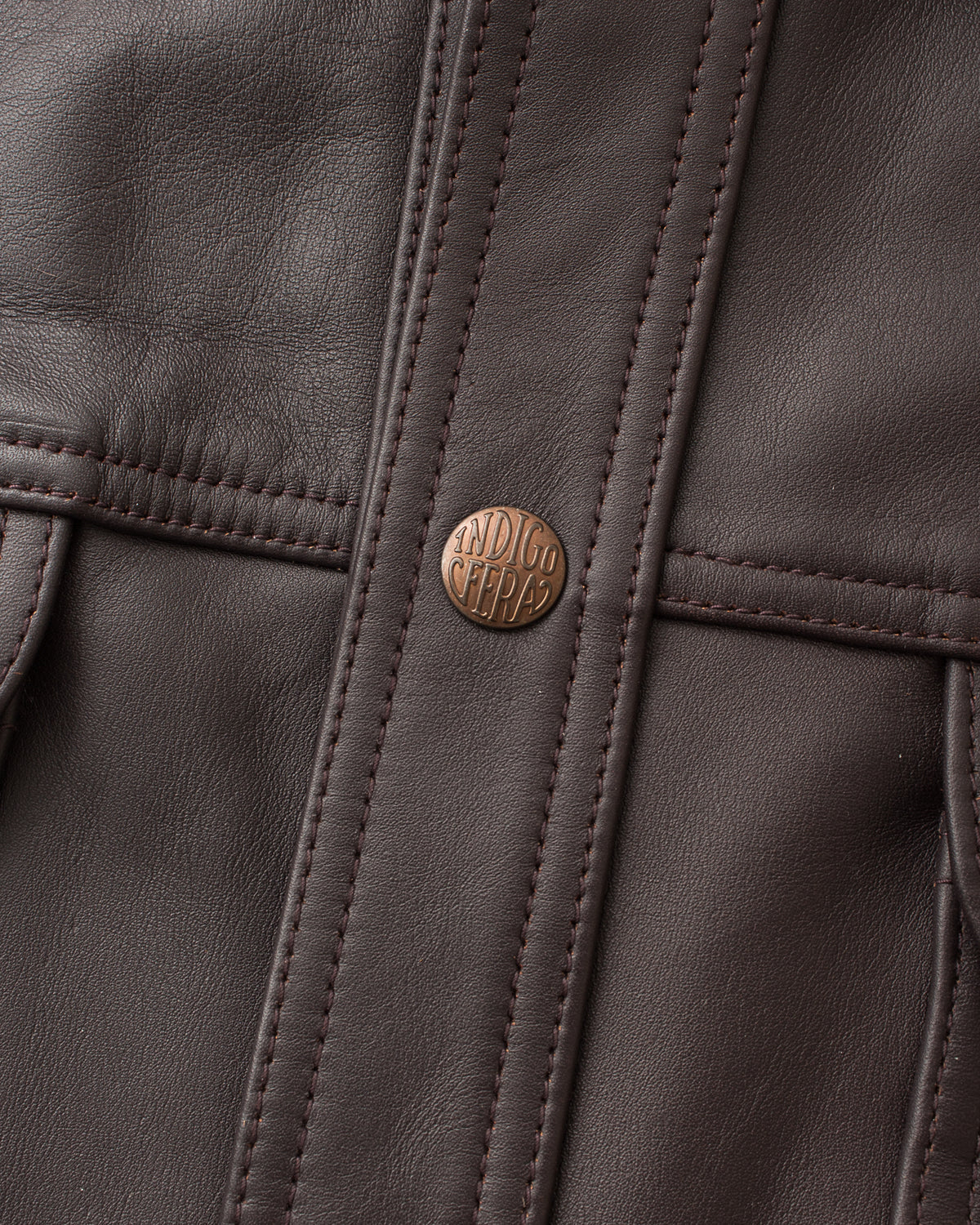 Indigofera Eagle Rising Leather Jacket Dark Burgundy Tea Core