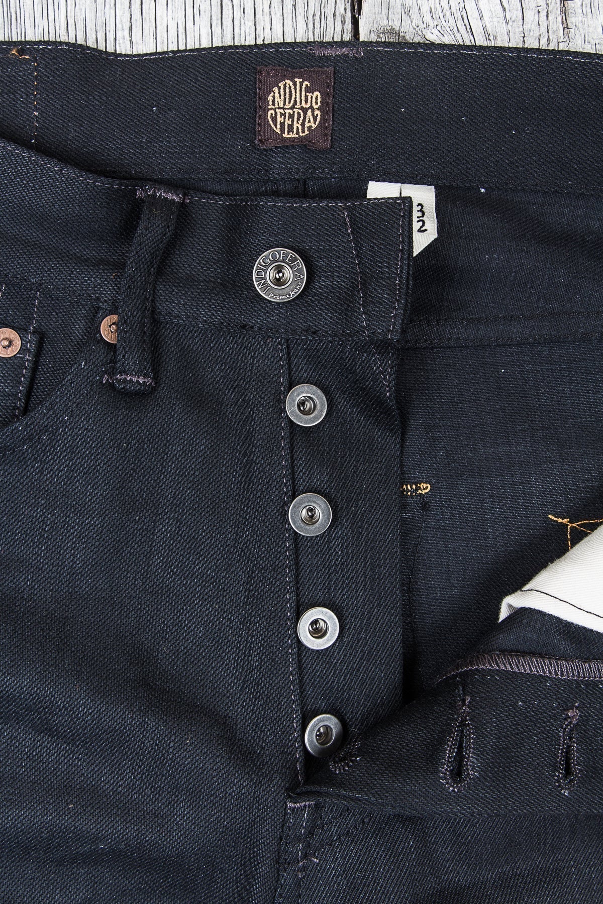 Indigofera Buck Jeans Selvedge Gunpowder