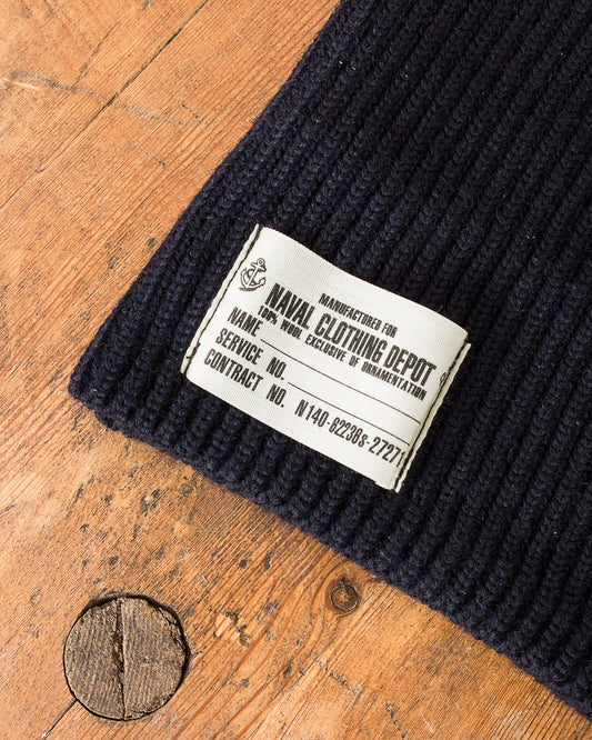 Buzz Rickson's USN Wool Watch Cap Navy BR02243