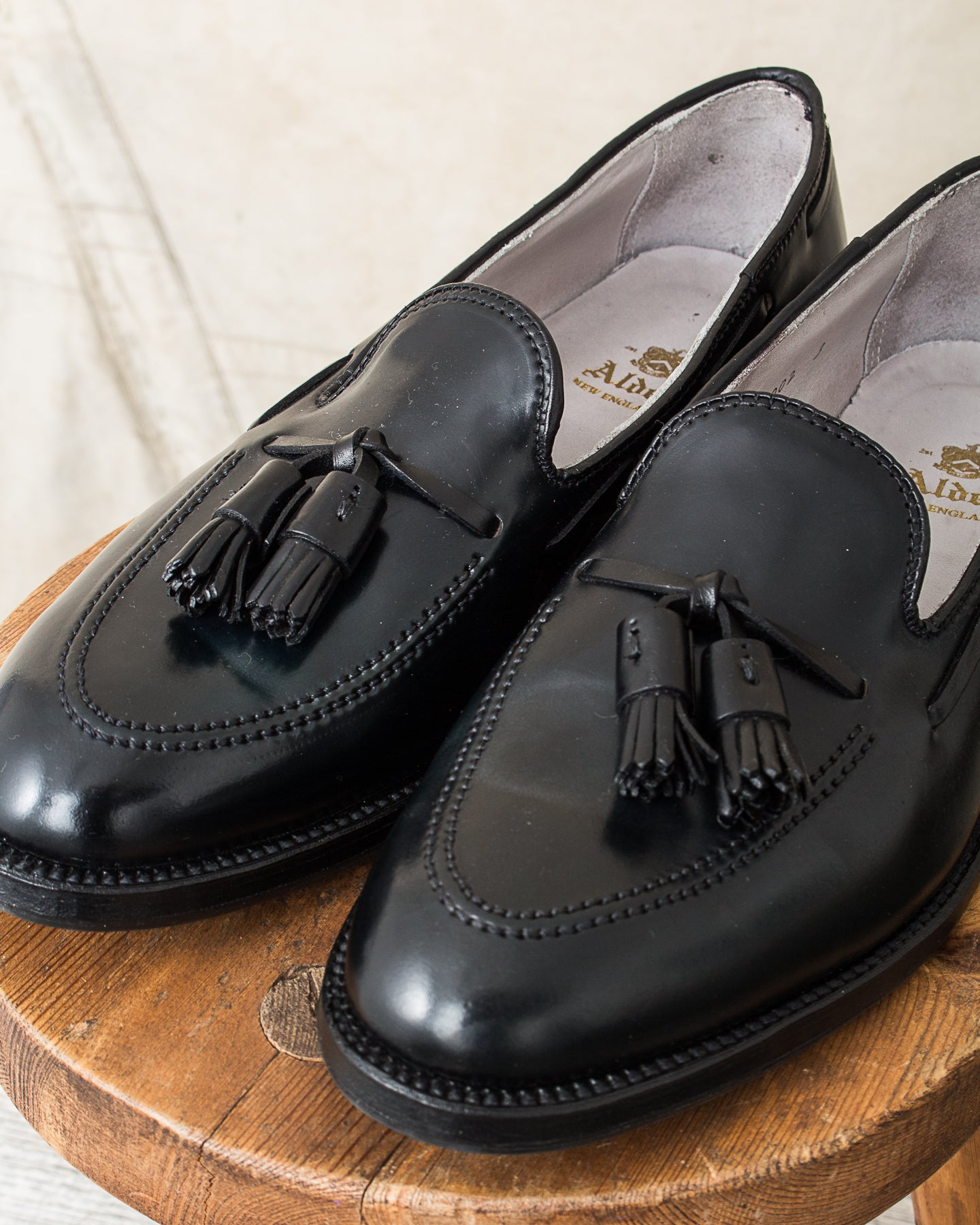 Second Hand Alden Style 664 Tassel Mocc Black Shell Cordovan Size US 8,5 D