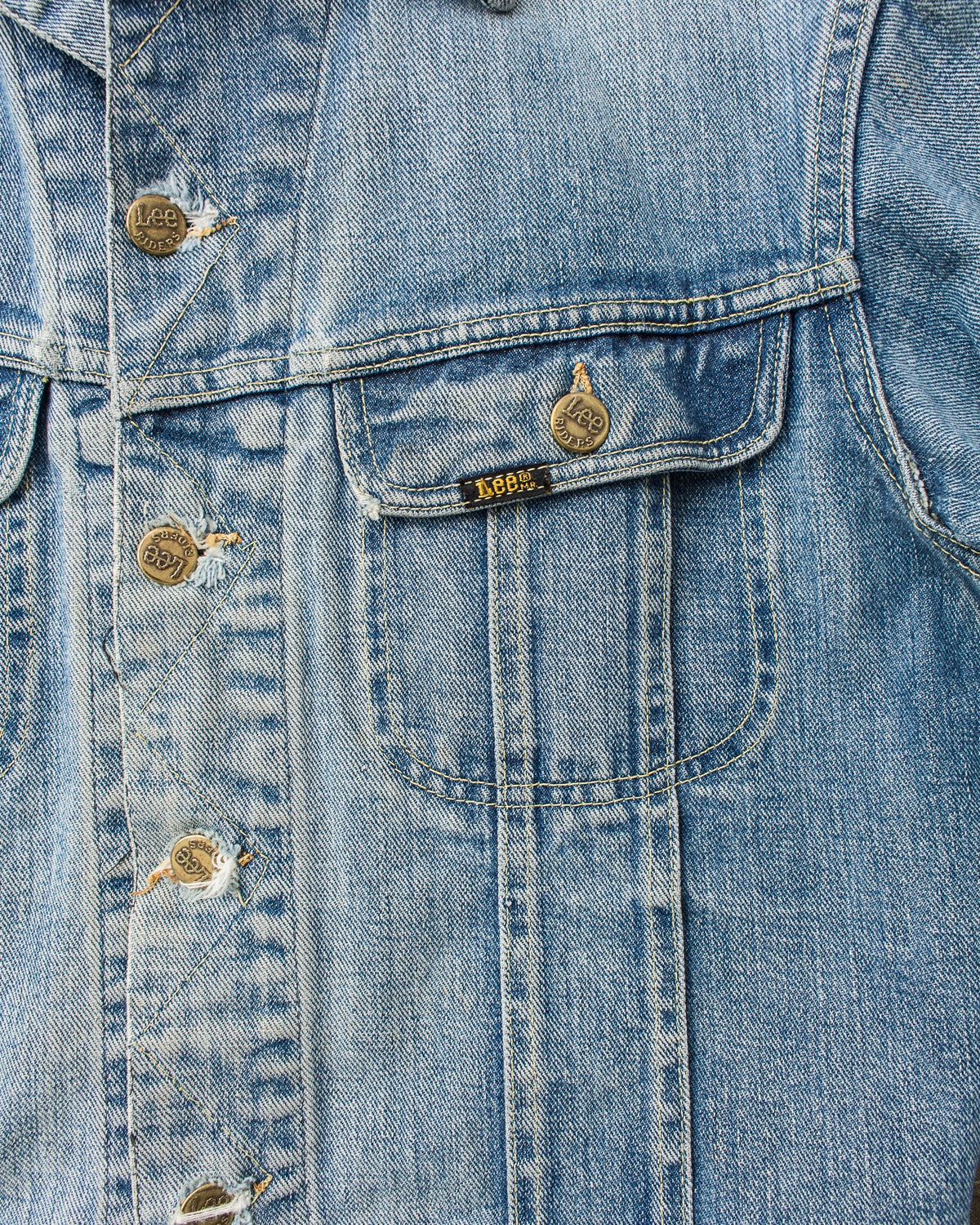 Vintage Lee Riders Made in USA "Black Sabbath" Denim Jacket
