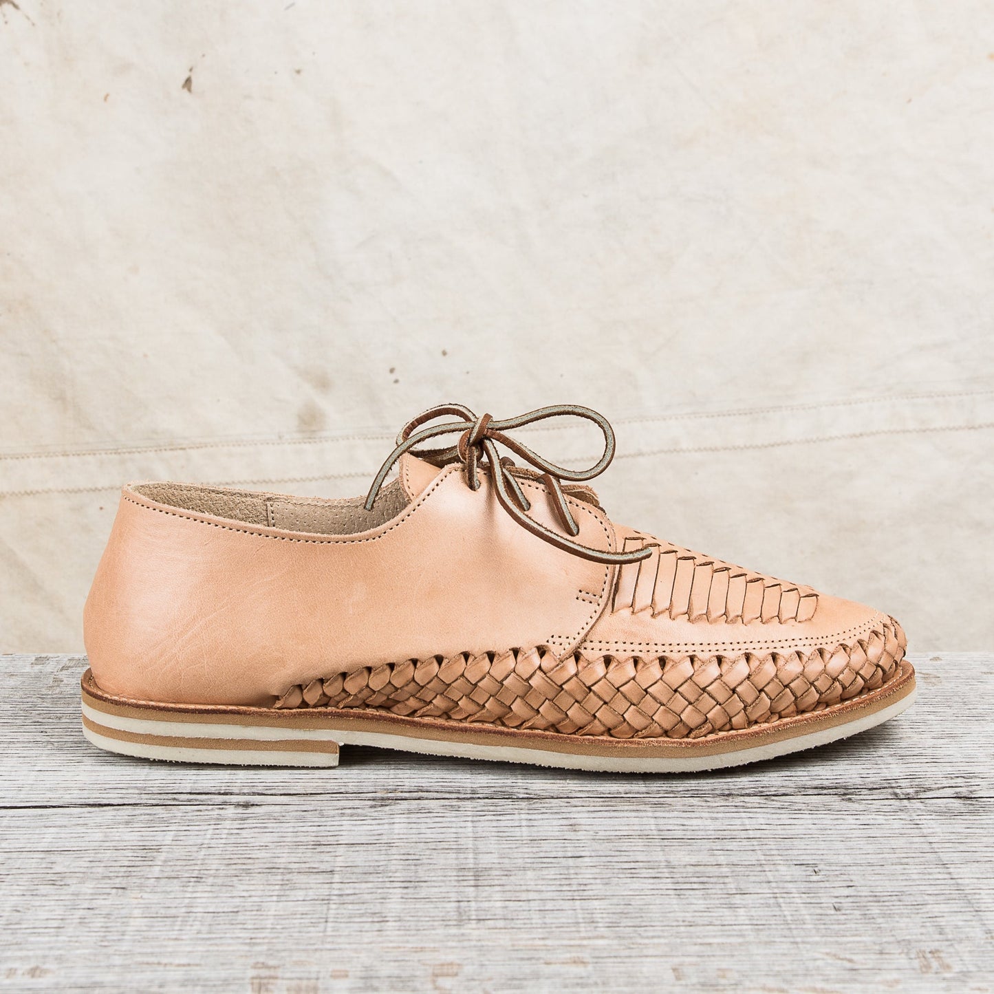 Chamula Veracruz Leather Shoes Tan 1