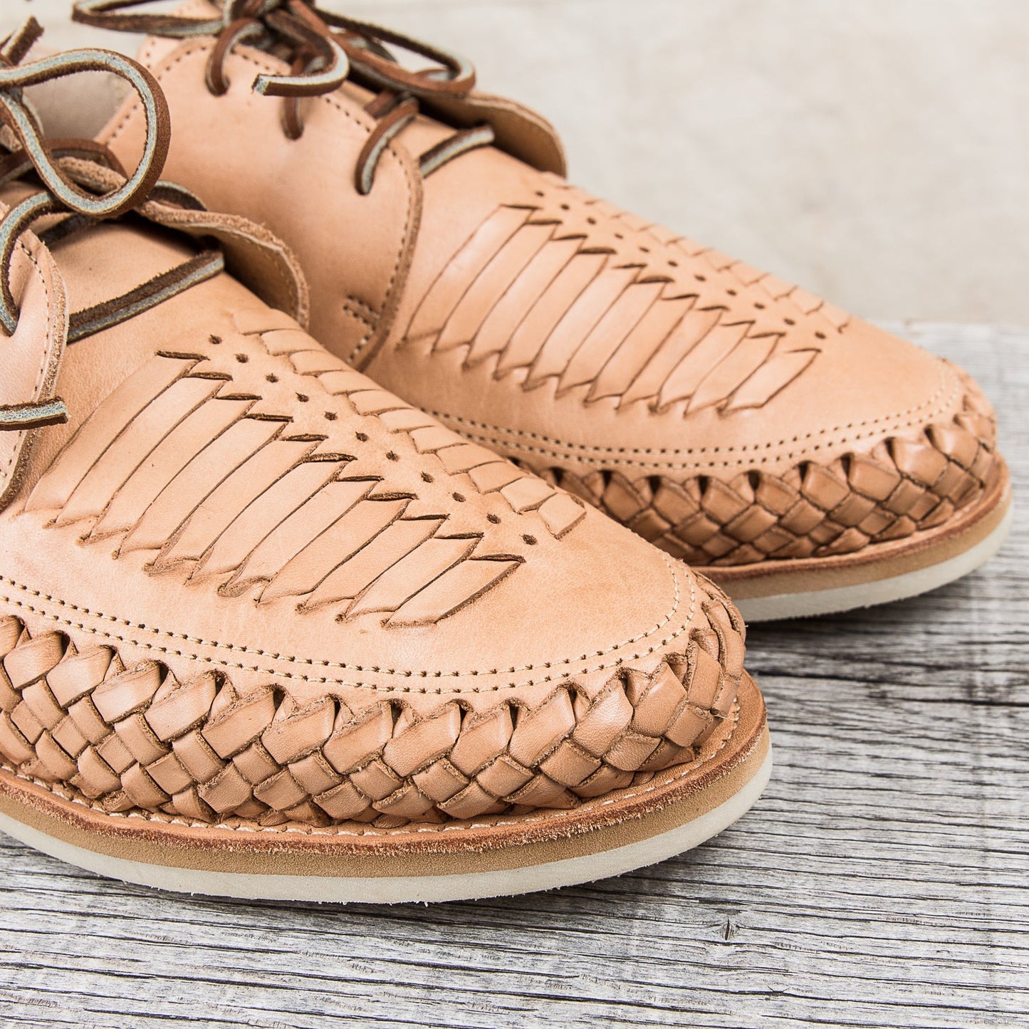 Chamula Veracruz Leather Shoes Tan 1