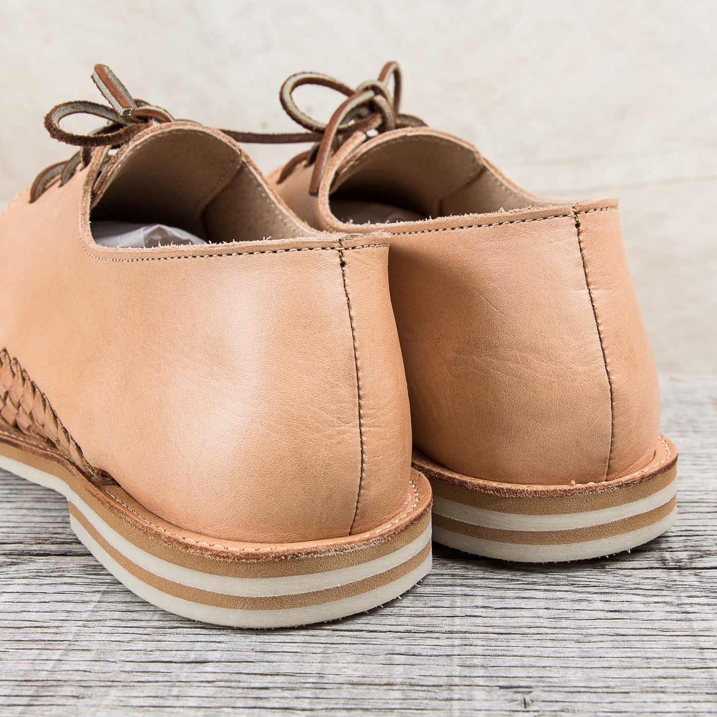 Chamula Veracruz Leather Shoes Tan 1