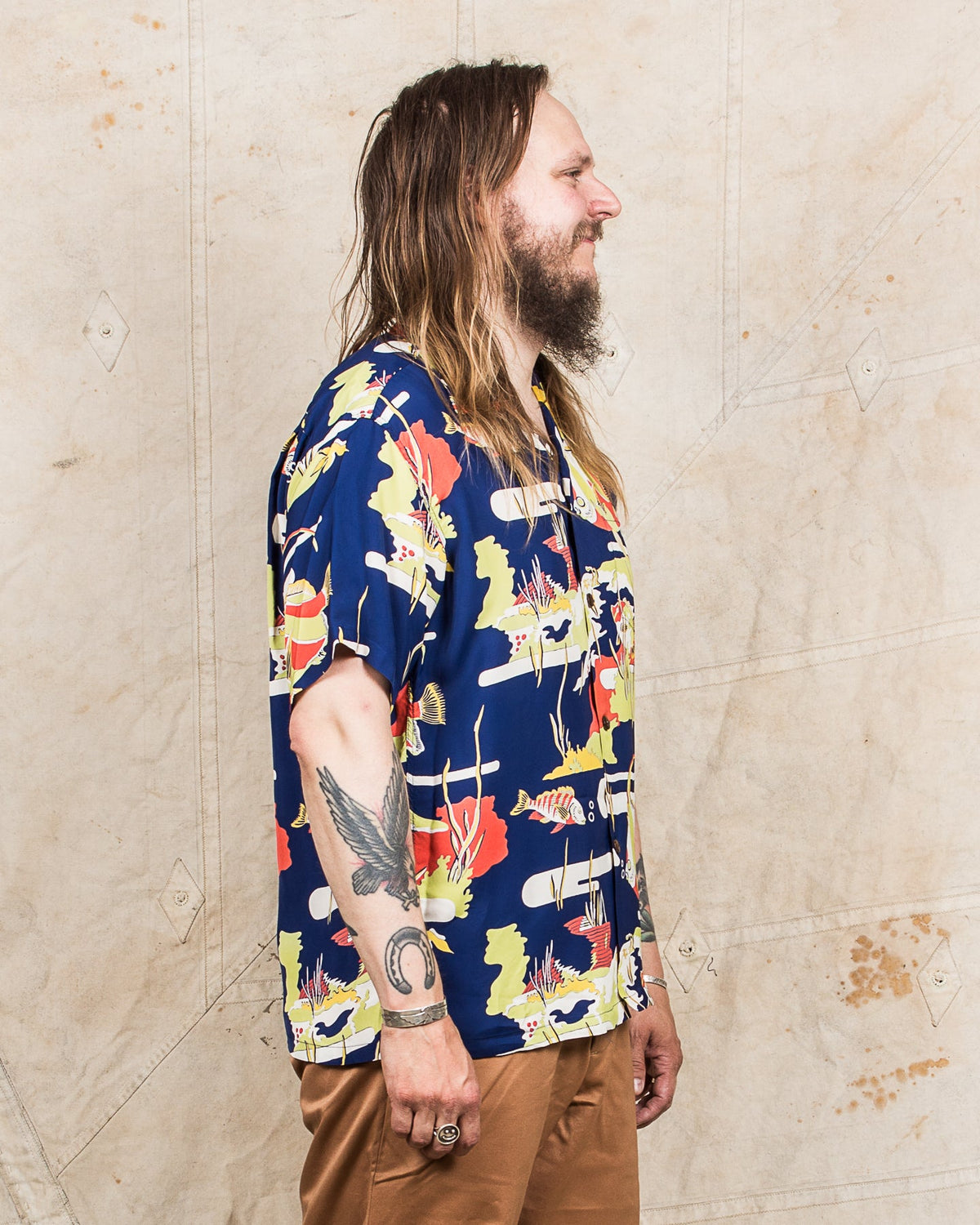 Sun Surf Rayon Hawaiian Shirt Moorish Idol SS39029