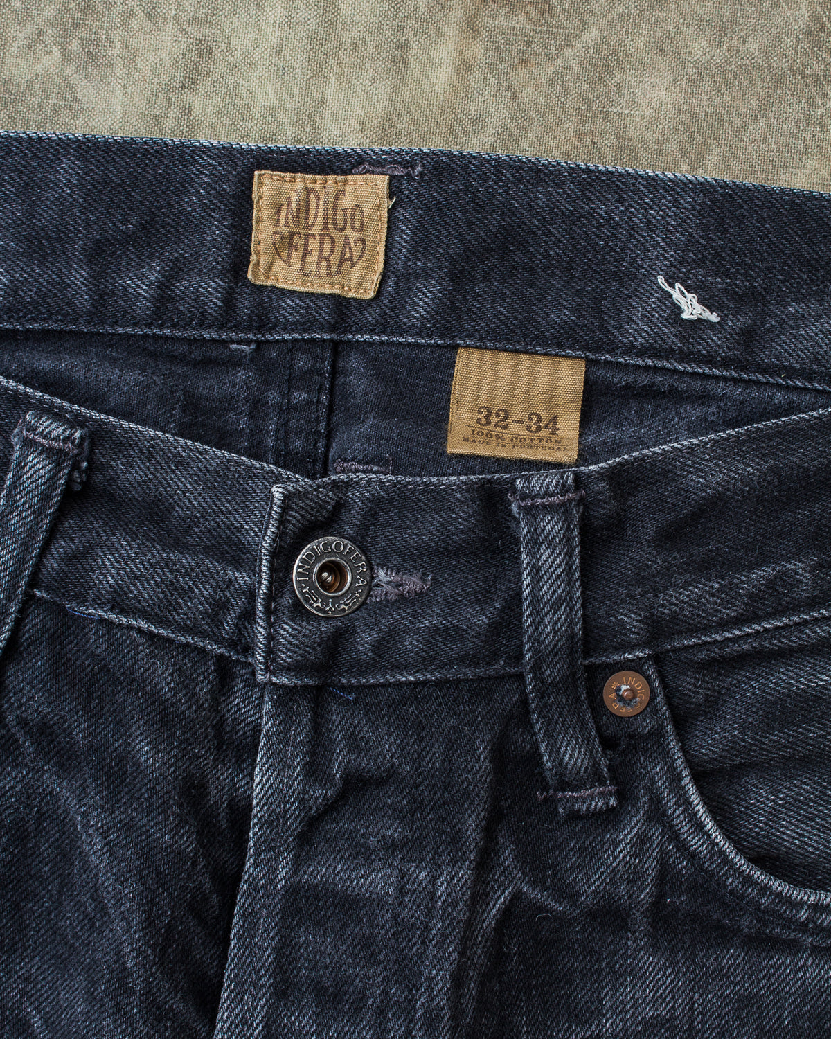 Second Hand Indigofera Clint Jeans Gunpowder W32 / L 34