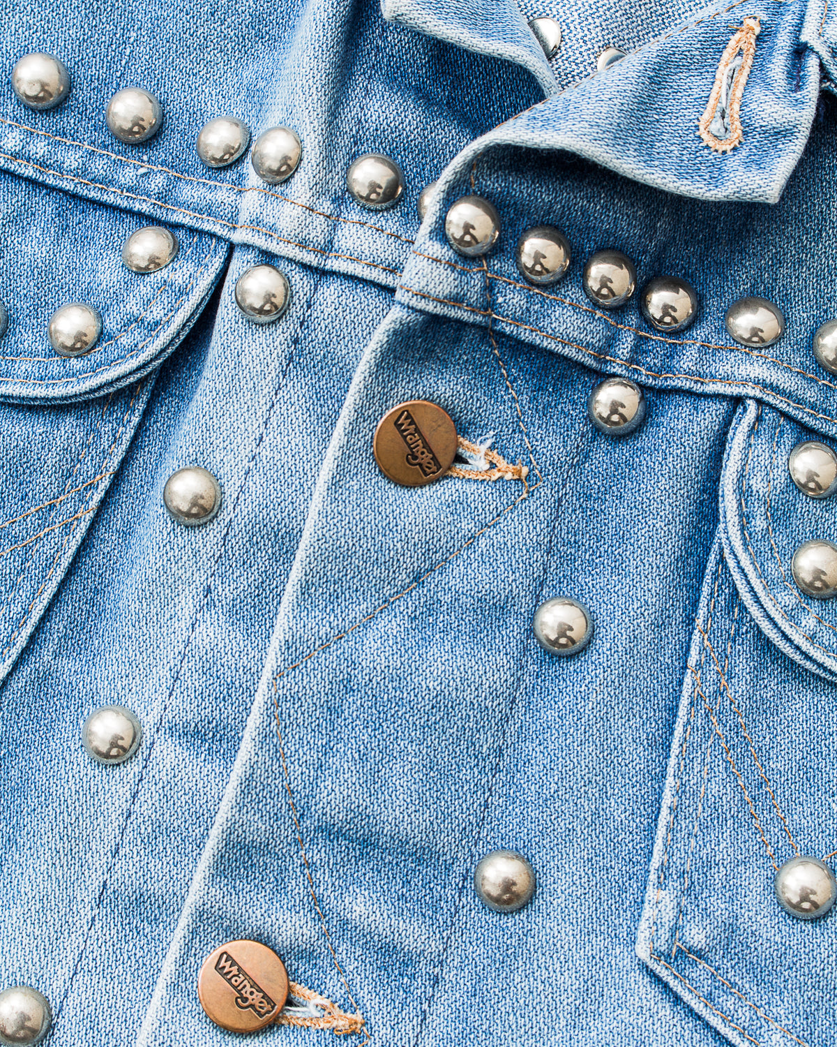 Vintage Wrangler Studded Denim Vest