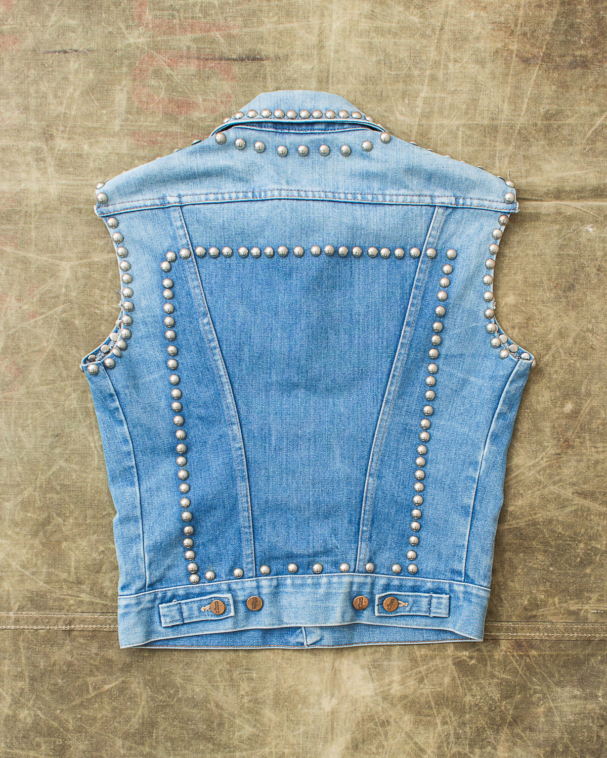 Vintage Wrangler Studded Denim Vest