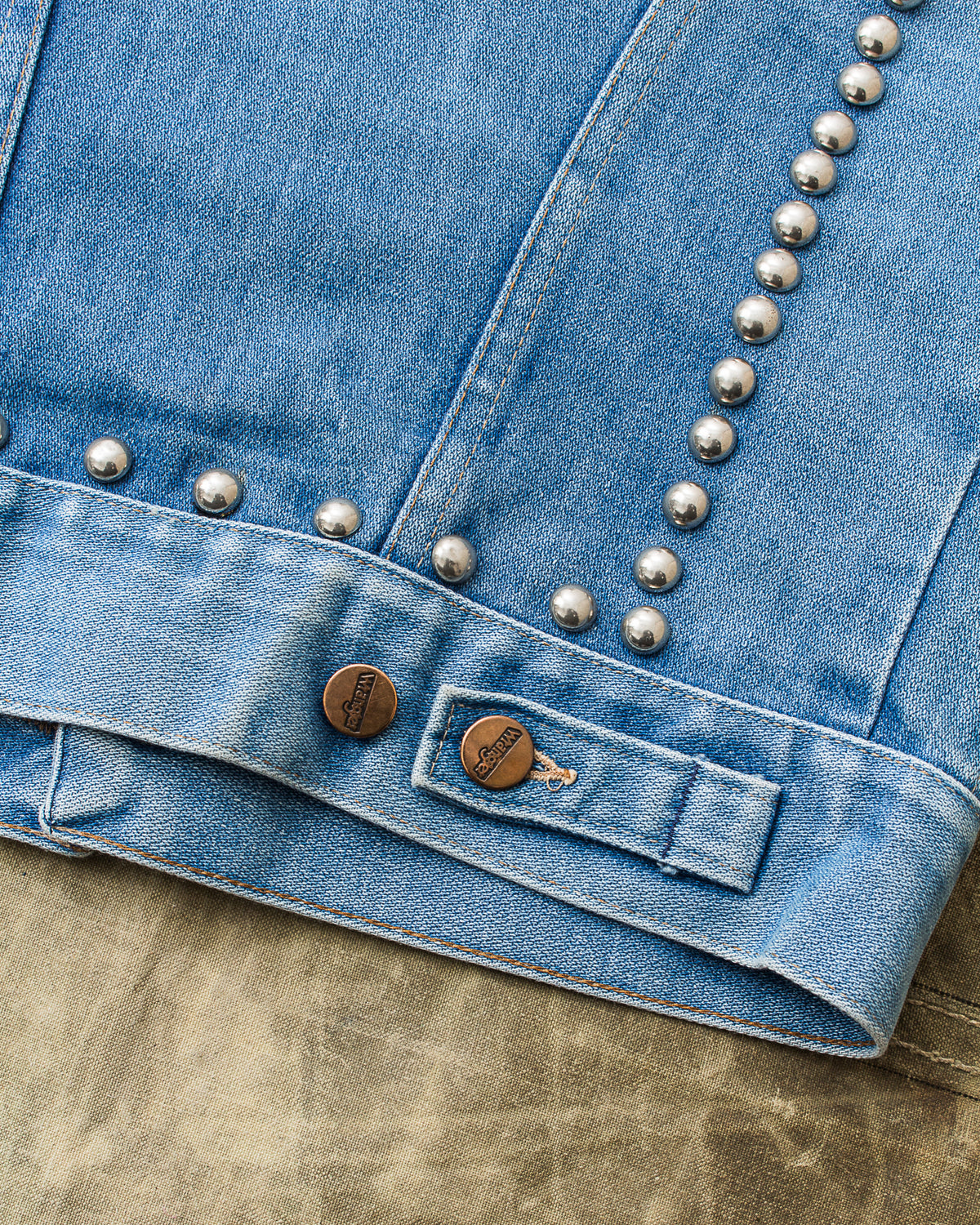 Vintage Wrangler Studded Denim Vest