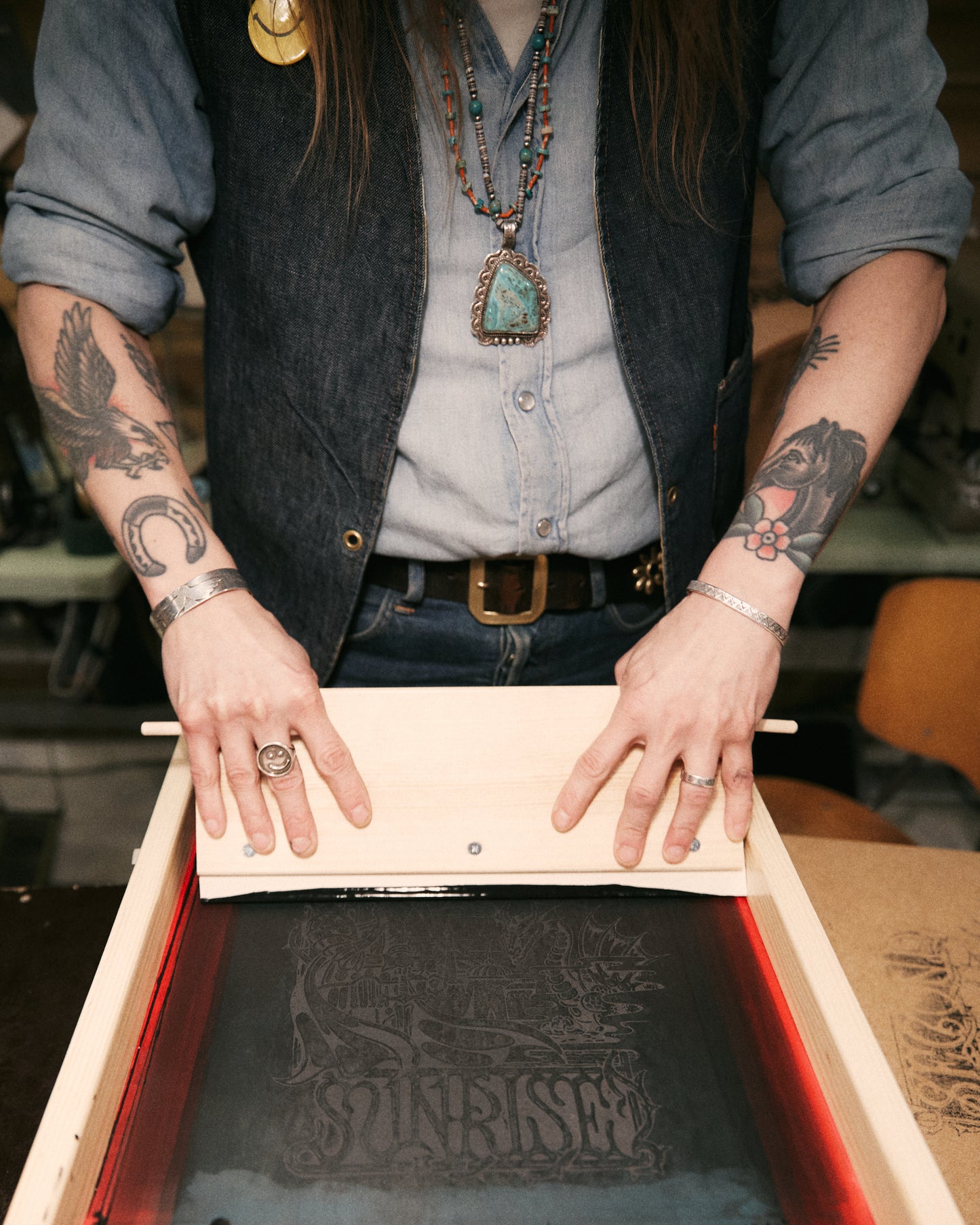 Second Sunrise x Fedja Budimir Screen Printed Ringer T-shirt