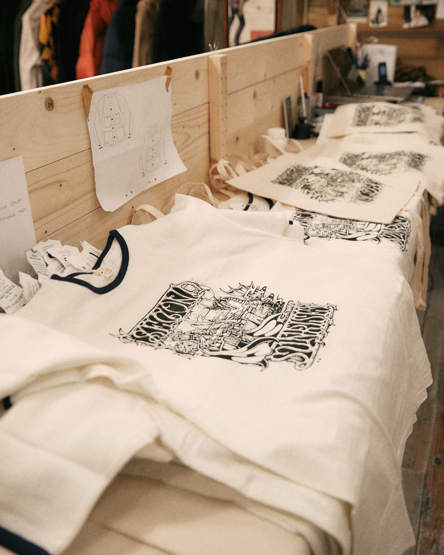 Second Sunrise x Fedja Budimir Screen Printed Ringer T-shirt