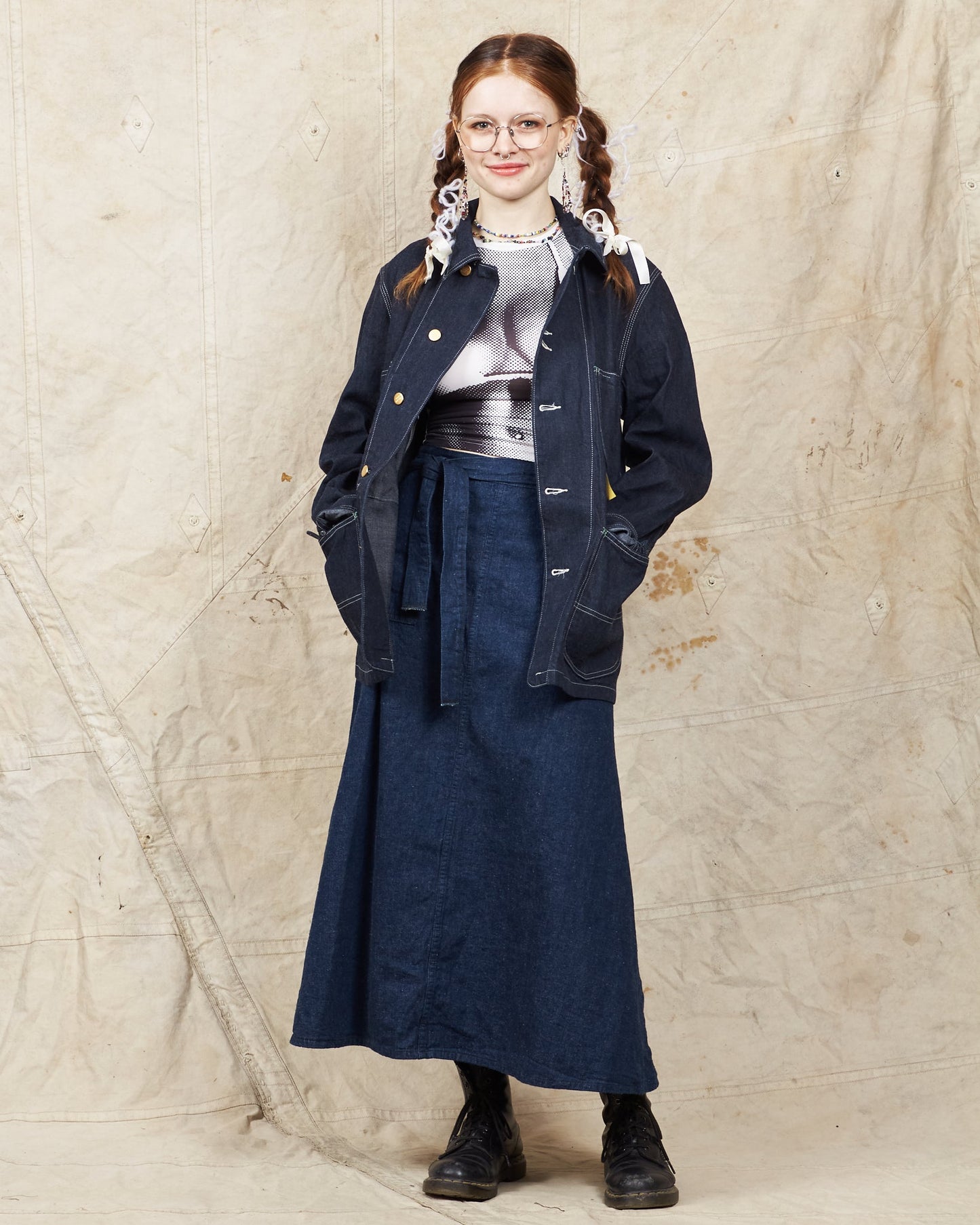 Sugar Cane & Co. 11oz. Blue Denim Work Coat SC14371