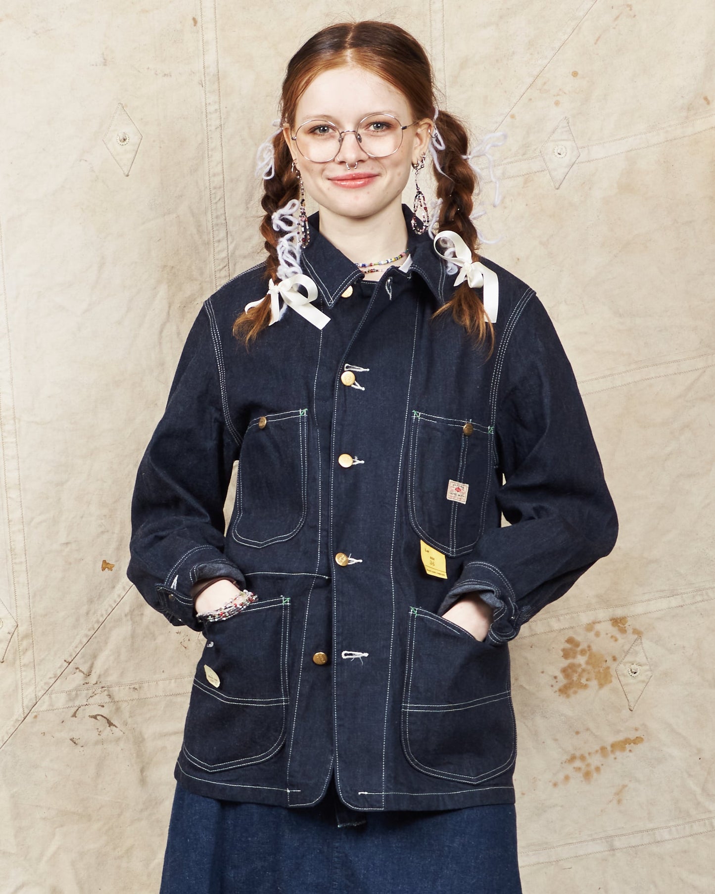 Sugar Cane & Co. 11oz. Blue Denim Work Coat SC14371