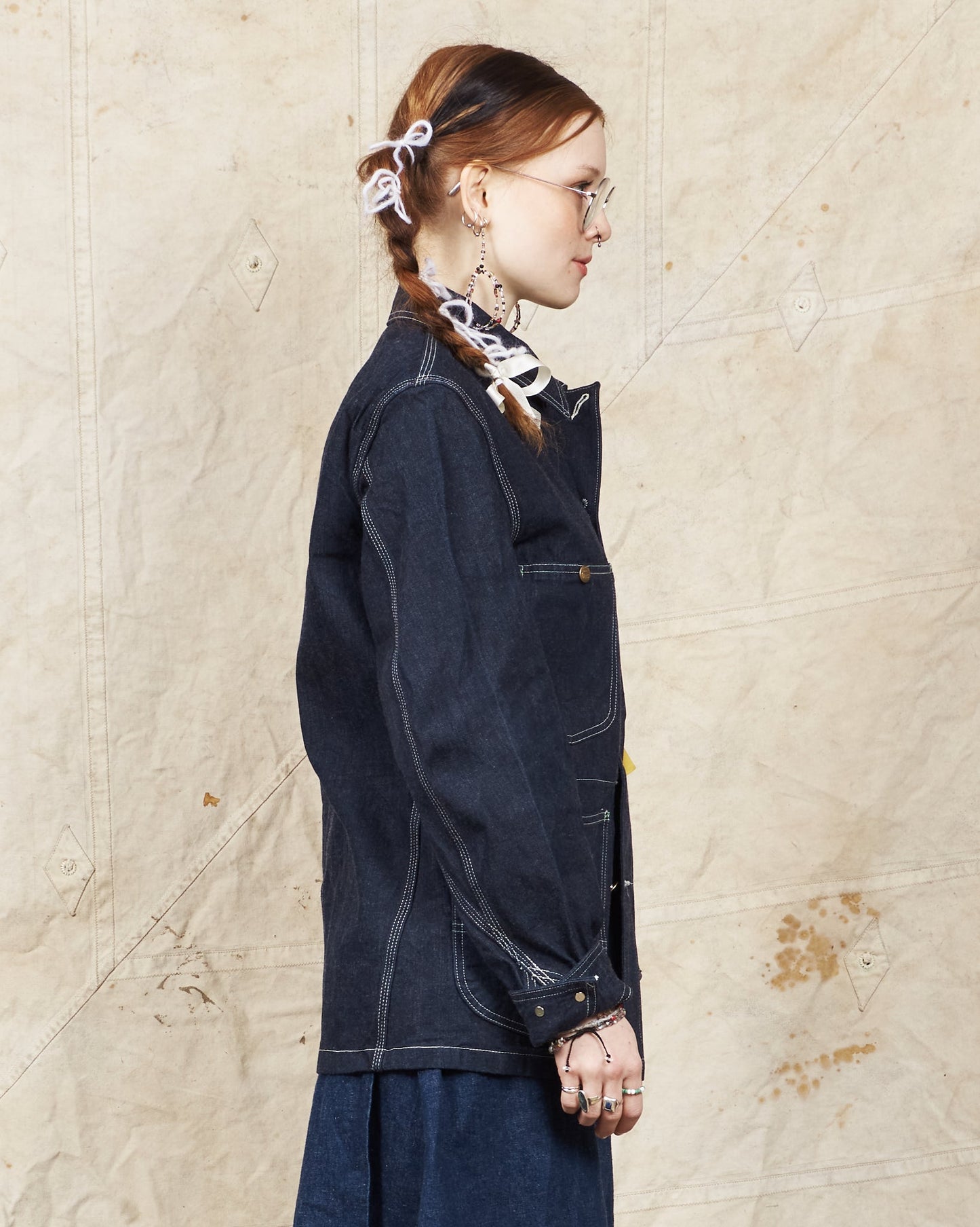 Sugar Cane & Co. 11oz. Blue Denim Work Coat SC14371