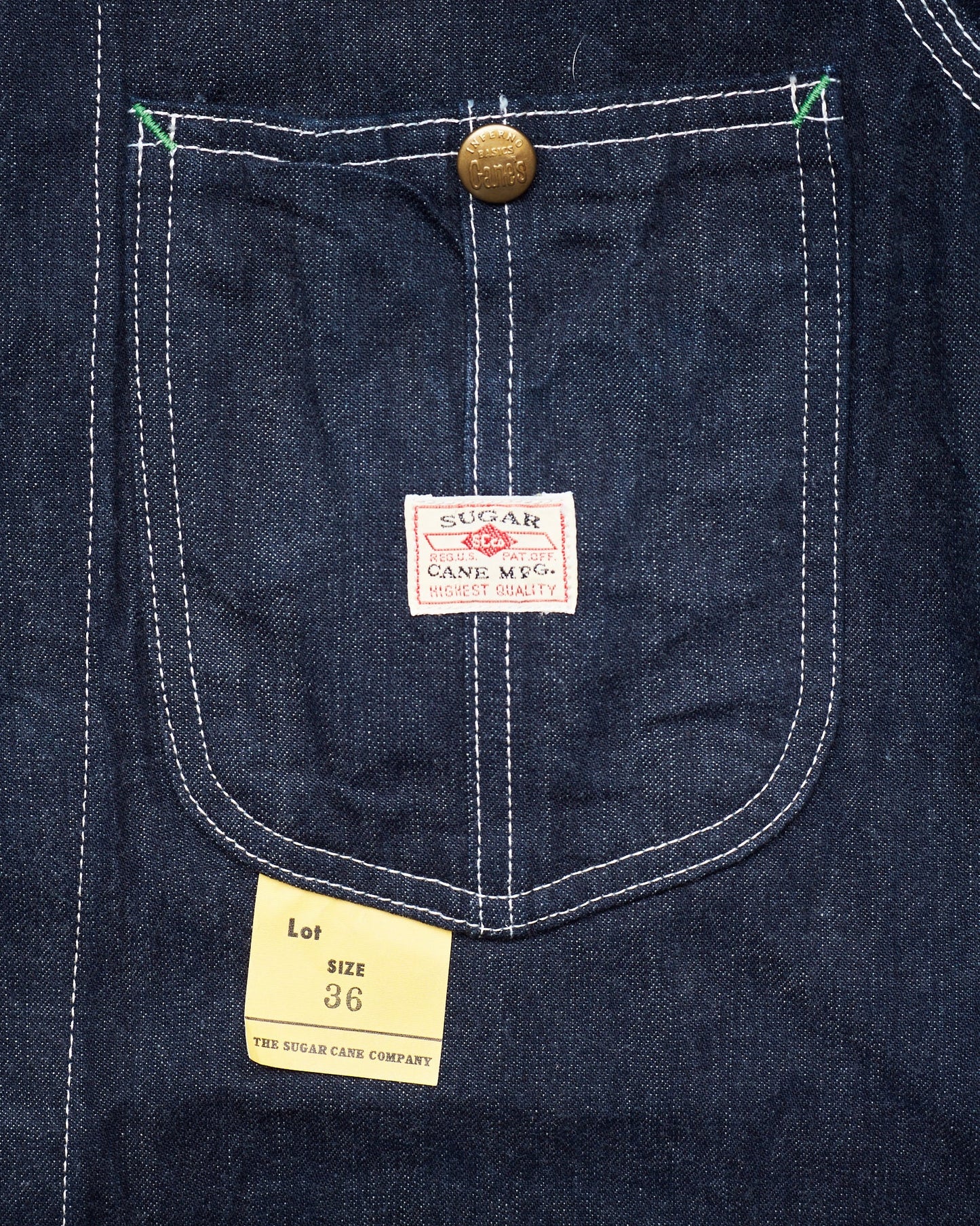 Sugar Cane & Co. 11oz. Blue Denim Work Coat SC14371