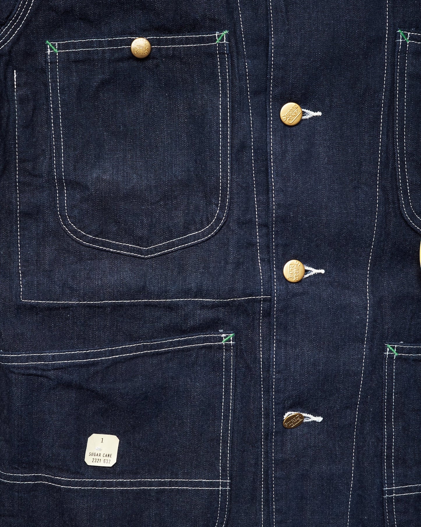 Sugar Cane & Co. 11oz. Blue Denim Work Coat SC14371