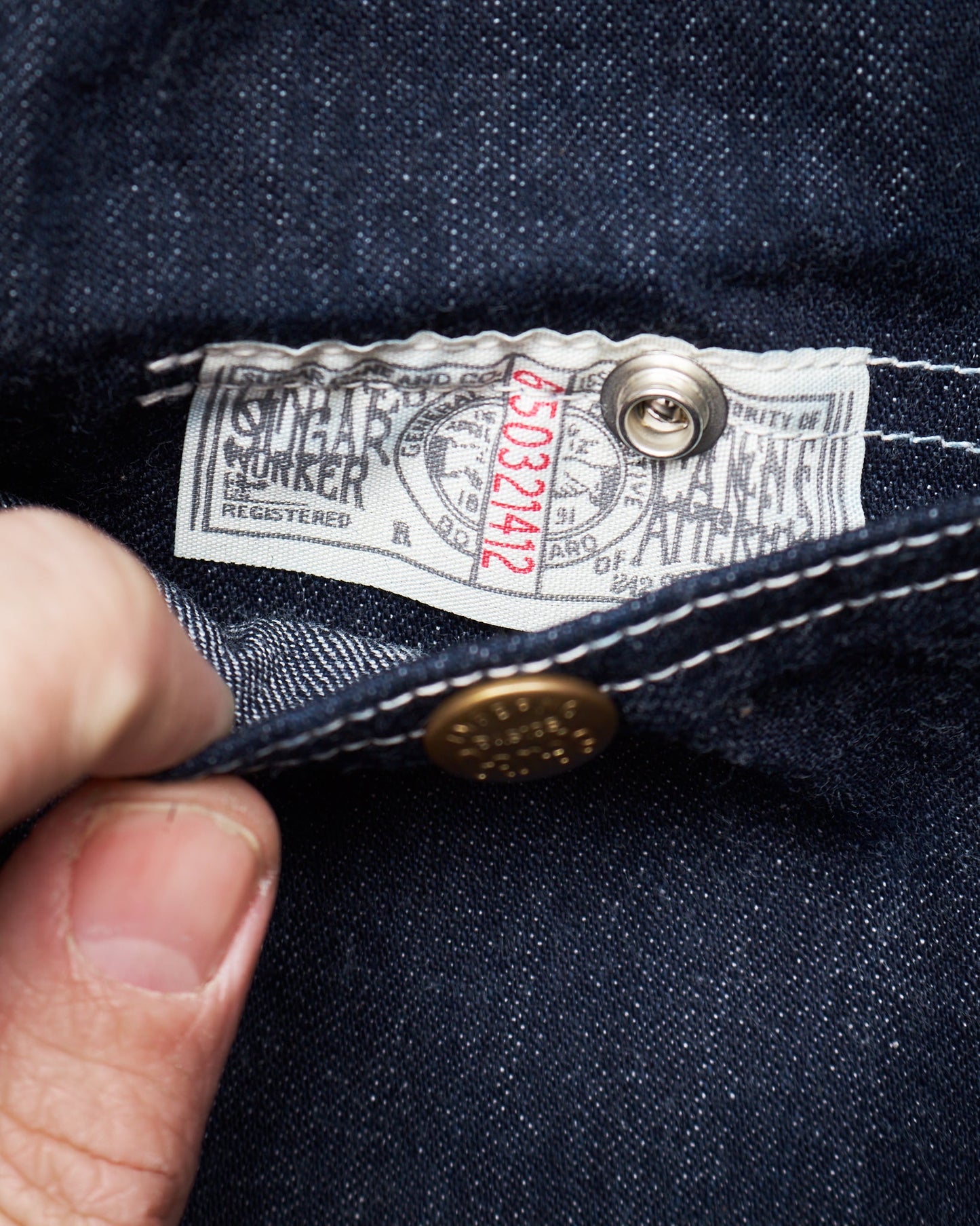 Sugar Cane & Co. 11oz. Blue Denim Work Coat SC14371