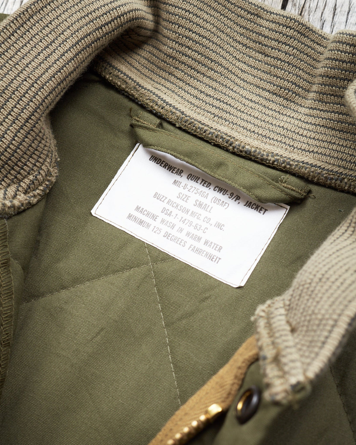 Buzz Rickson's BR4681 Type CWU-9/P Liner Flight Jacket