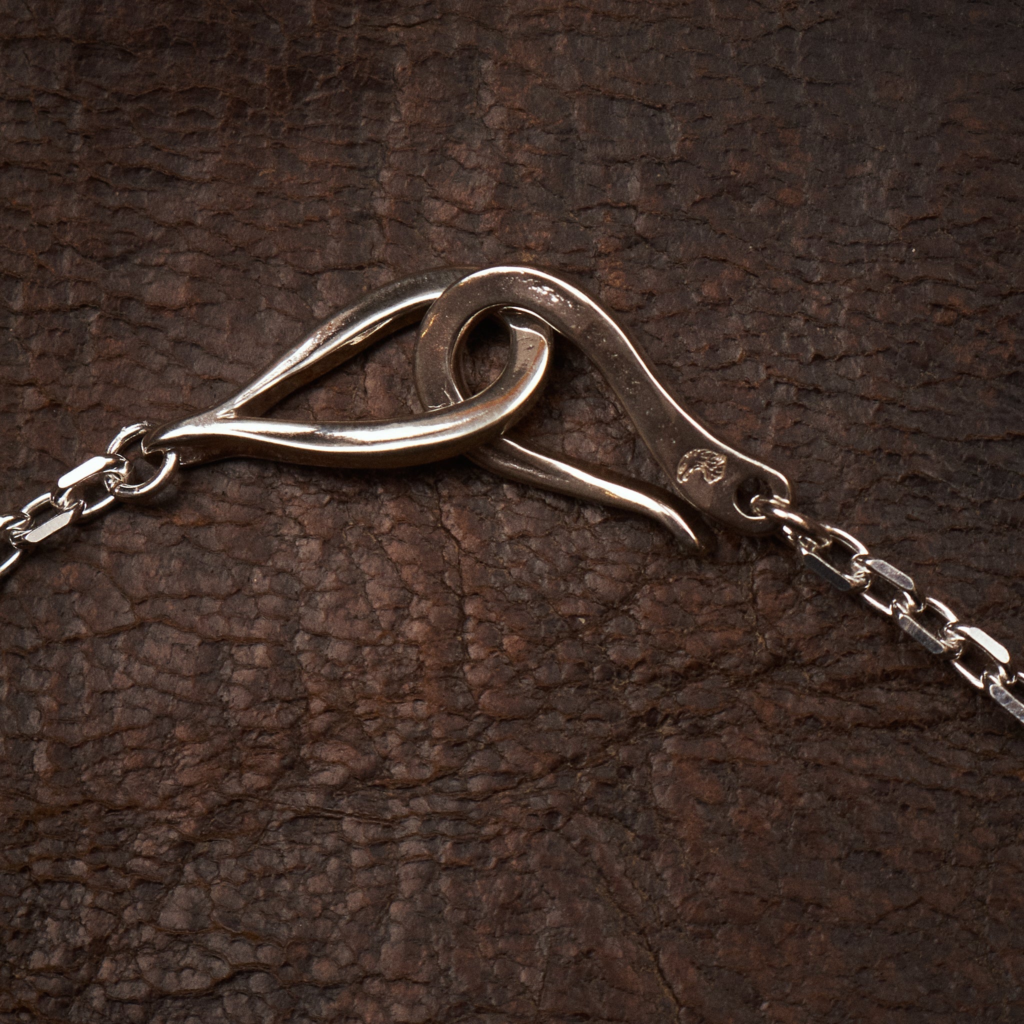 Larry Smith OT-0040-70 Infinity Hook Cable Silver Chain Medium 70
