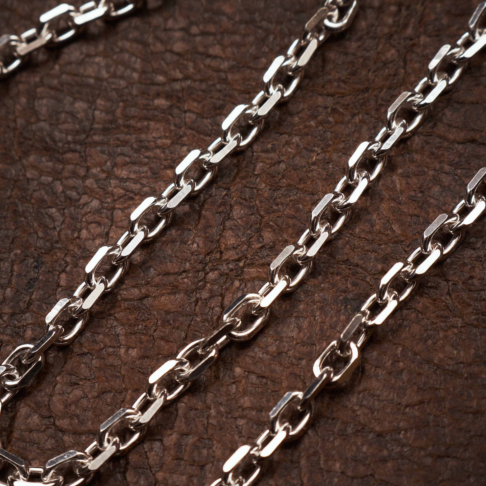 Larry Smith OT-0040-70 Infinity Hook Cable Silver Chain Medium 70