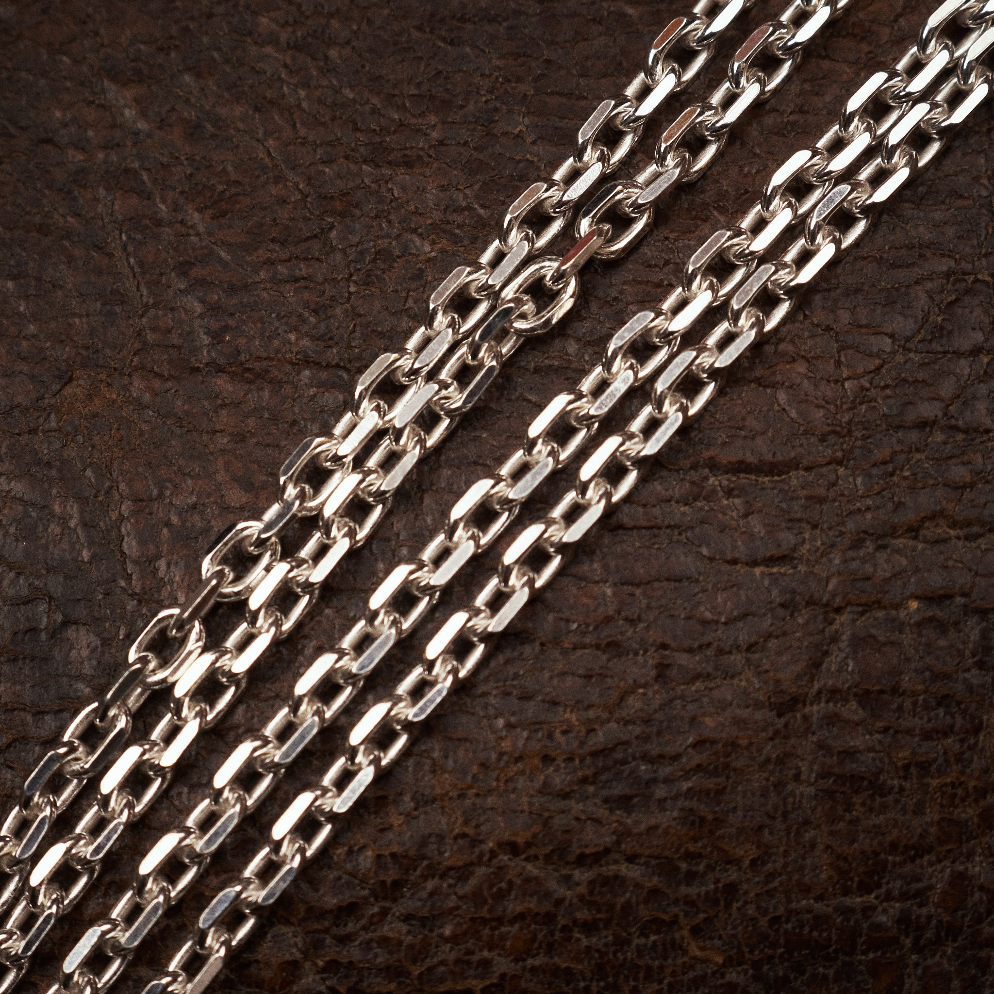 Larry Smith OT-0039-70 Infinity Hook Cable Silver Chain Small 70