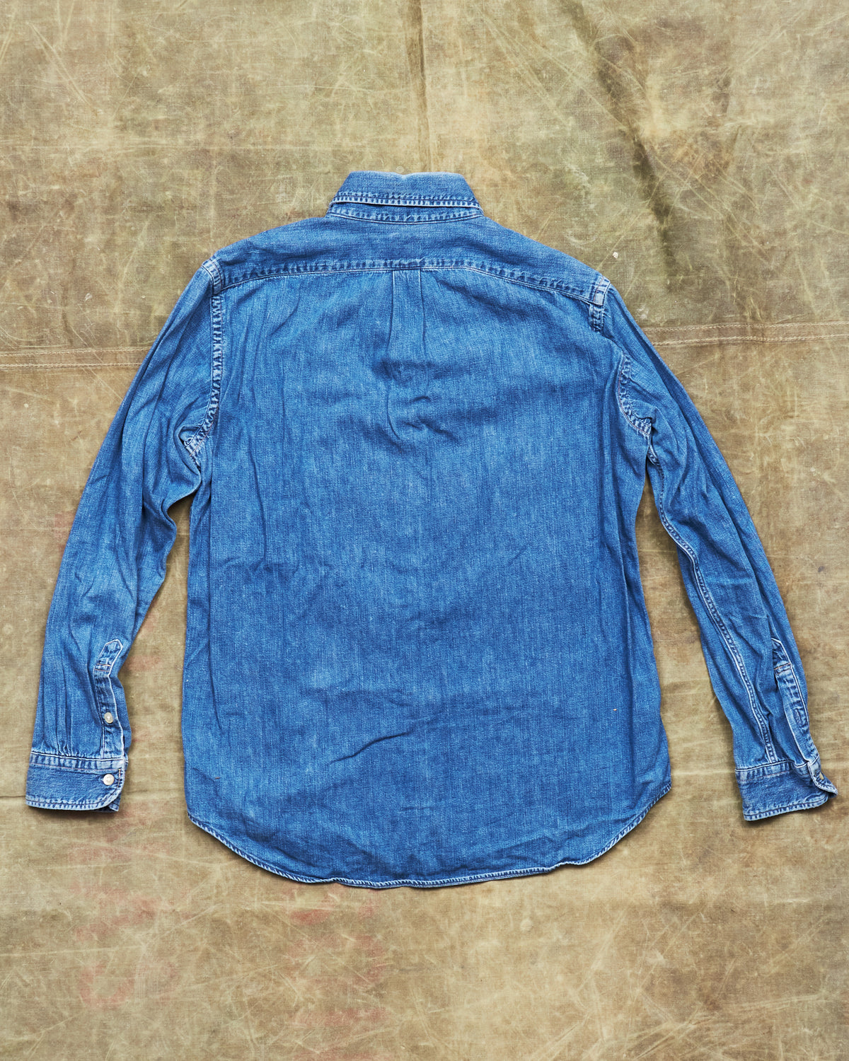 Second Hand OrSlow Button Down Denim Shirt Size 3