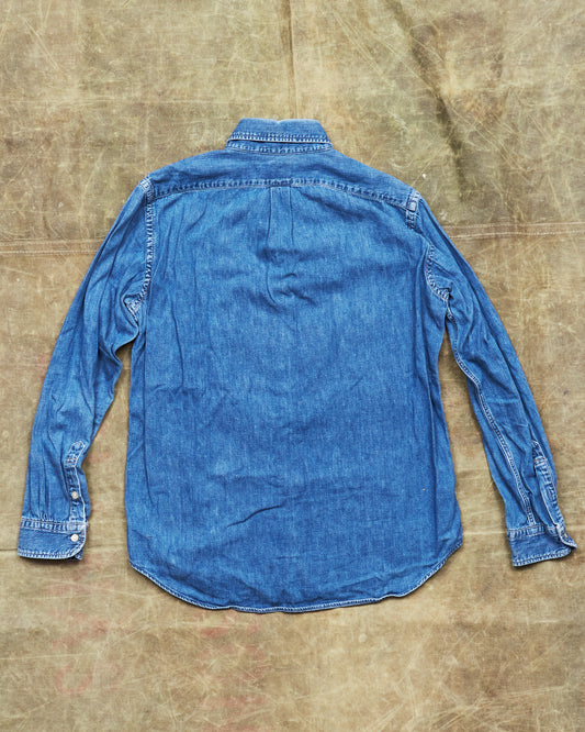 Second Hand OrSlow Button Down Denim Shirt Size 3