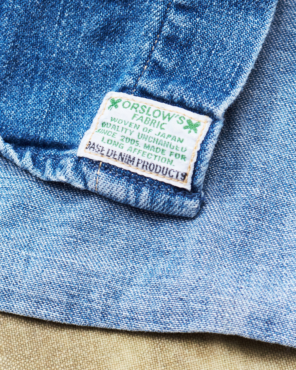 Second Hand OrSlow Button Down Denim Shirt Size 3