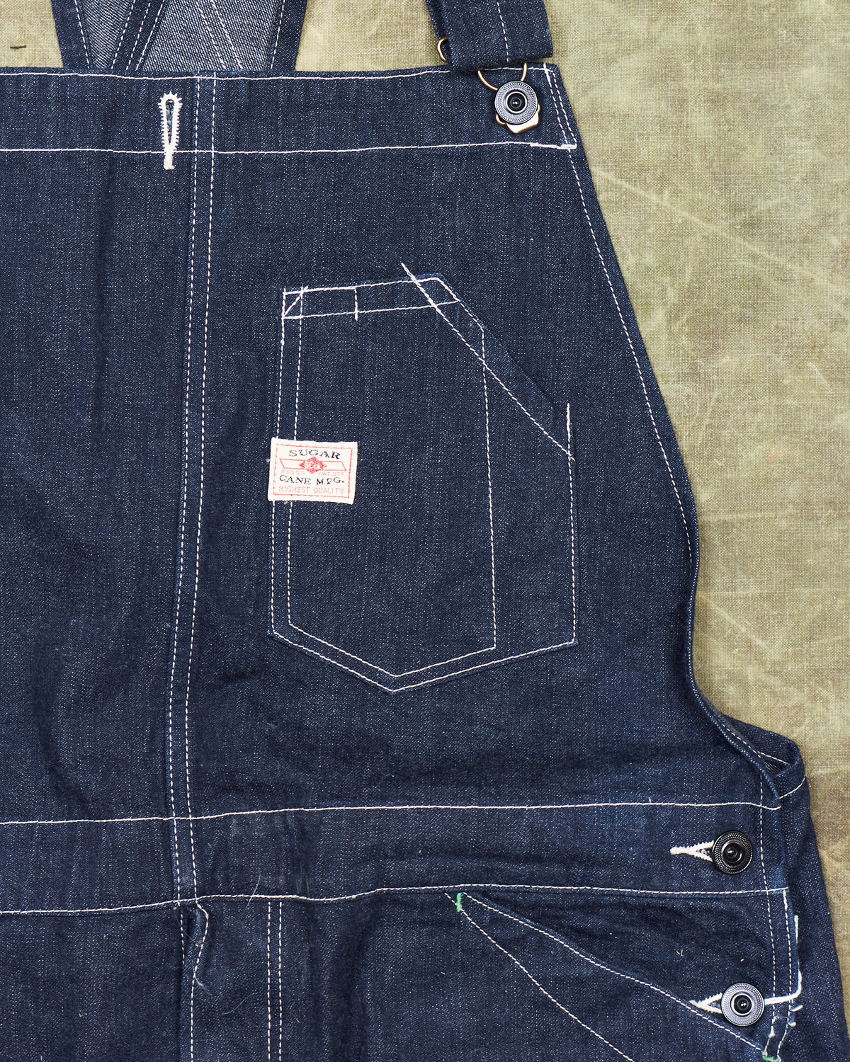 Second Hand Sugar Cane & Co. Denim Overalls Size 36