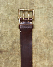 Second Hand Indigofera Danko Two Prong Leather Belt Brown Size 40