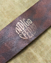 Second Hand Indigofera Danko Two Prong Leather Belt Brown Size 40