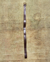 Second Hand Indigofera Danko Two Prong Leather Belt Brown Size 40