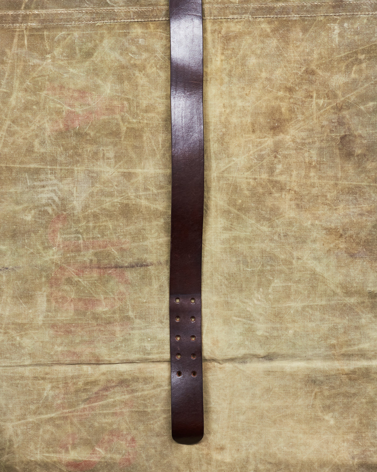 Second Hand Indigofera Danko Two Prong Leather Belt Brown Size 40