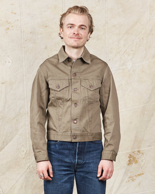 Orslow 60's Cotton Pique Jacket Dusty Olive
