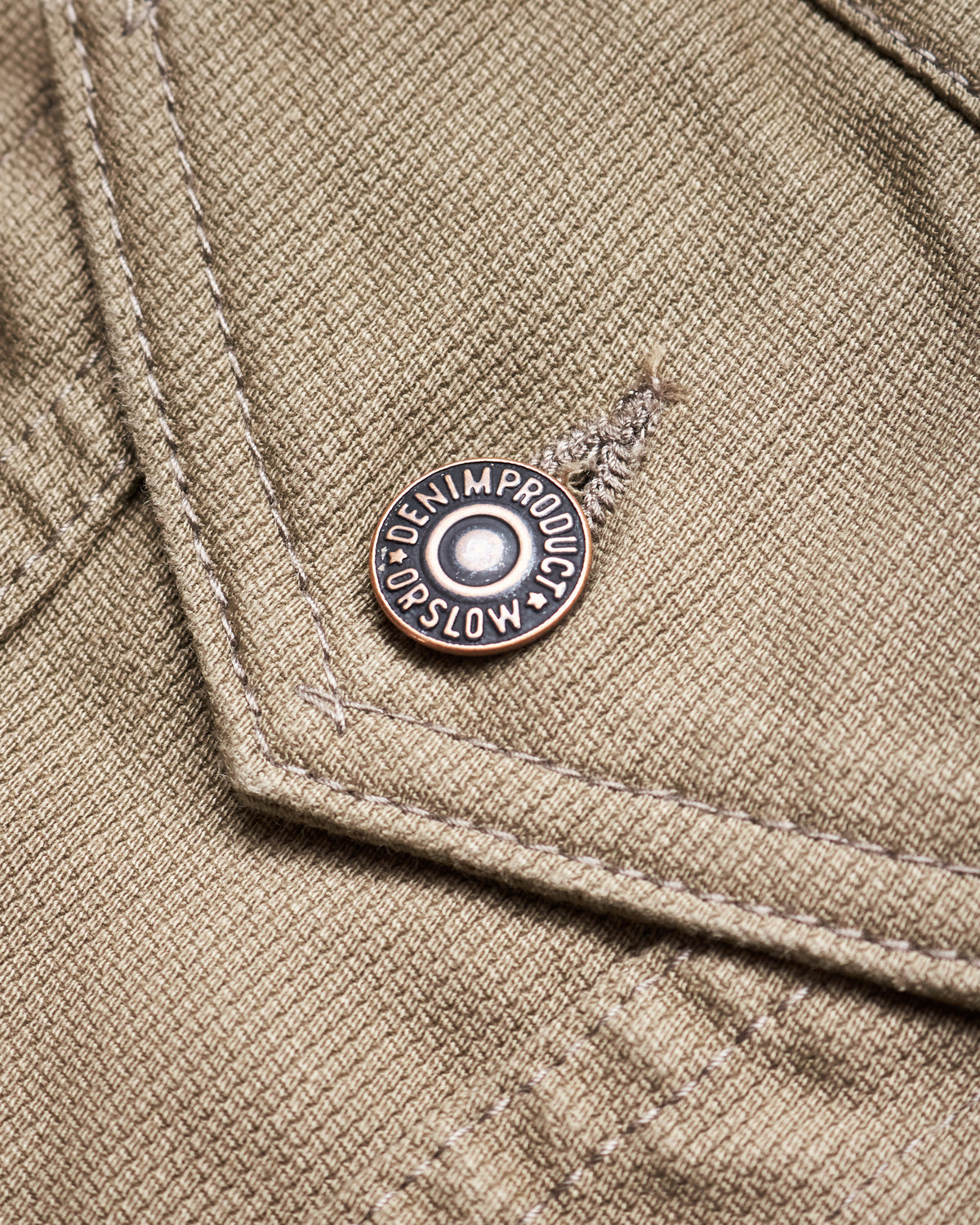 Orslow 60's Cotton Pique Jacket Dusty Olive