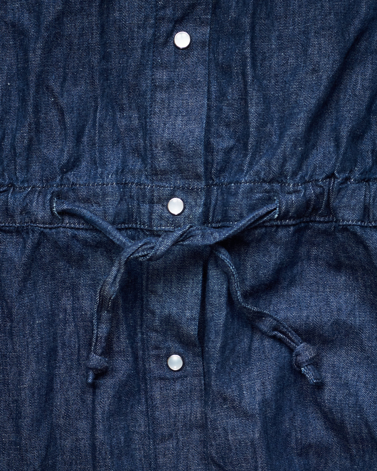OrSlow Sleeveless Cotton/Linen Denim Dress