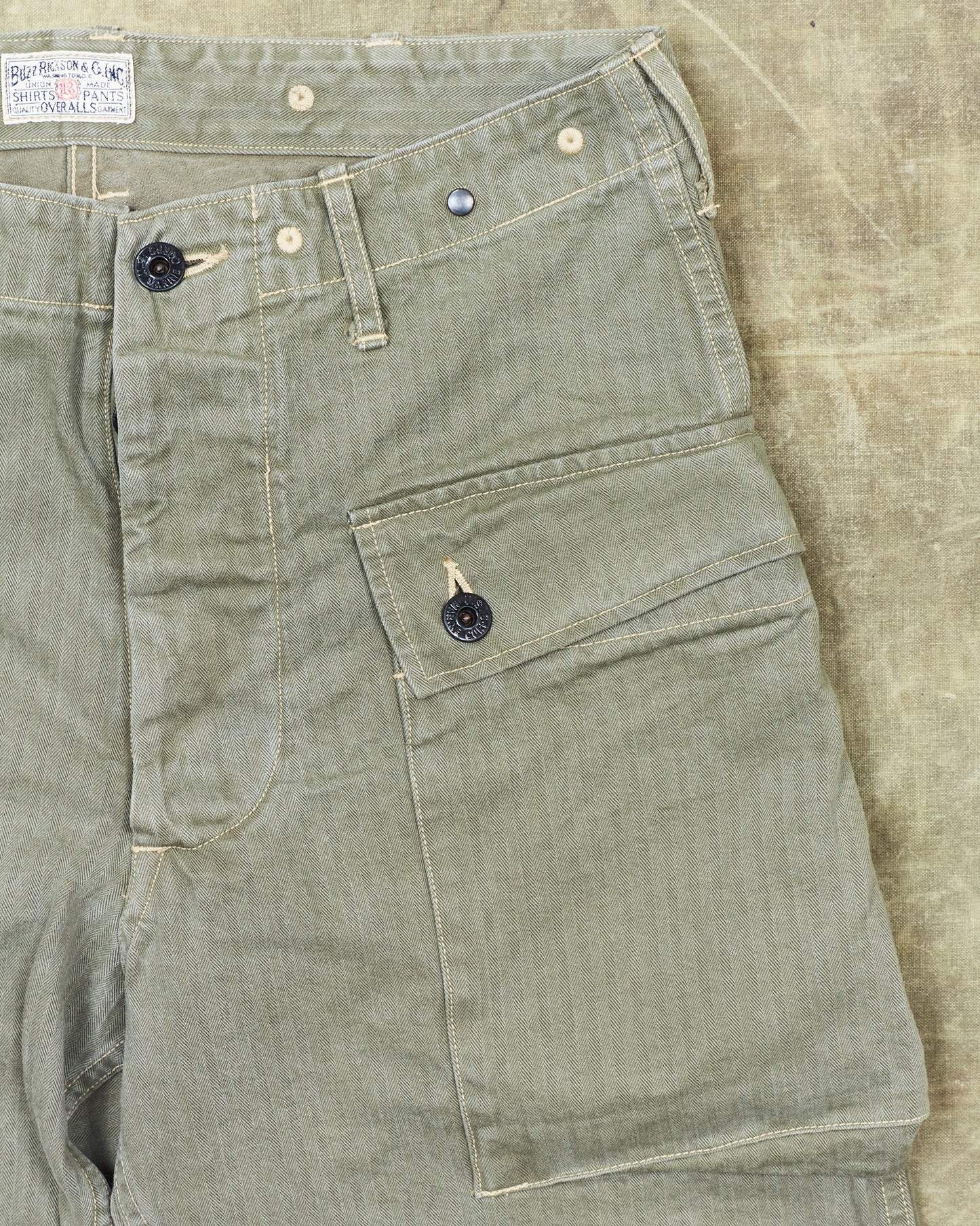 Second Hand Buzz Rickson's USMC P-44 HBT Twill "Monkey" Pants