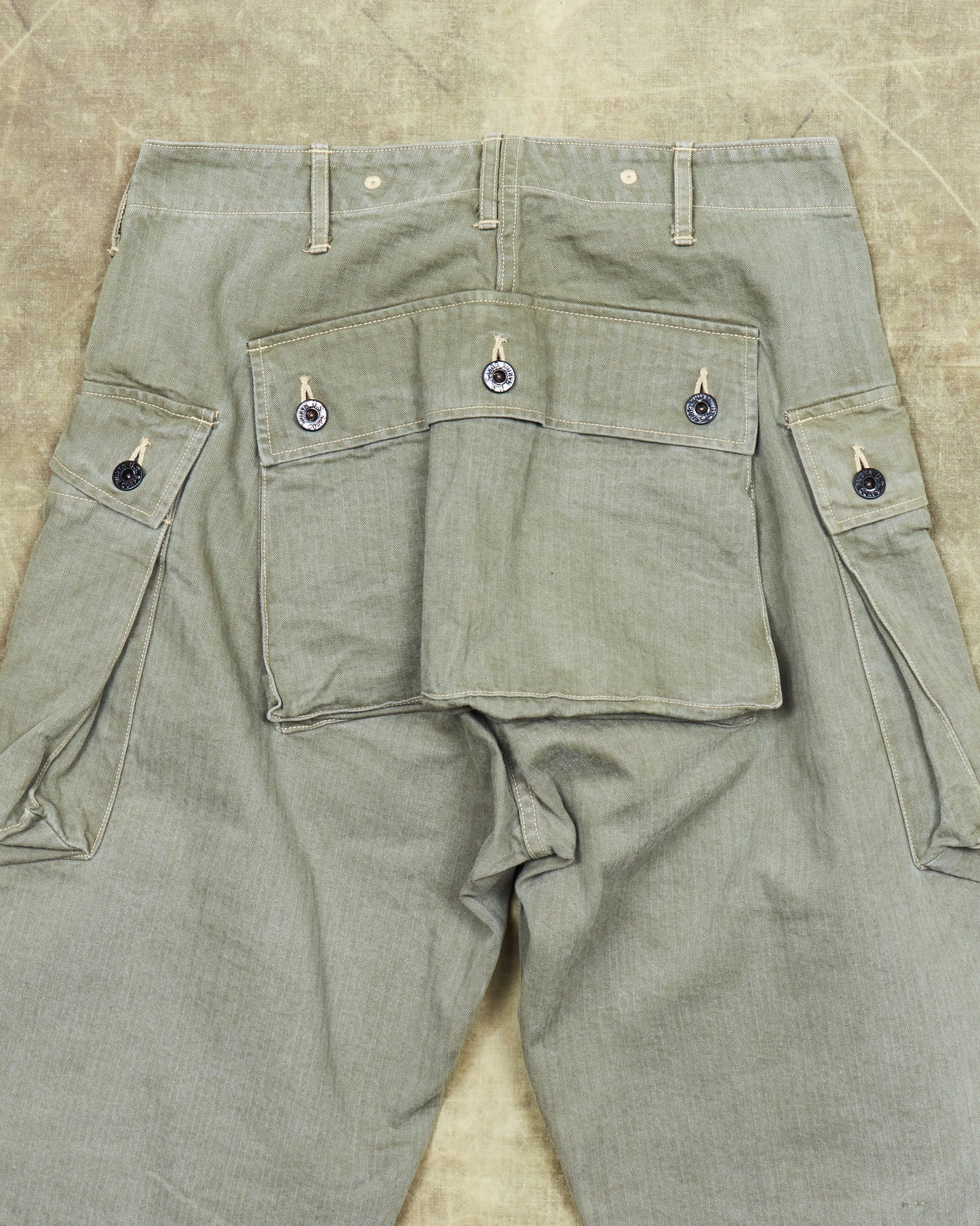 Second Hand Buzz Rickson's USMC P-44 HBT Twill "Monkey" Pants