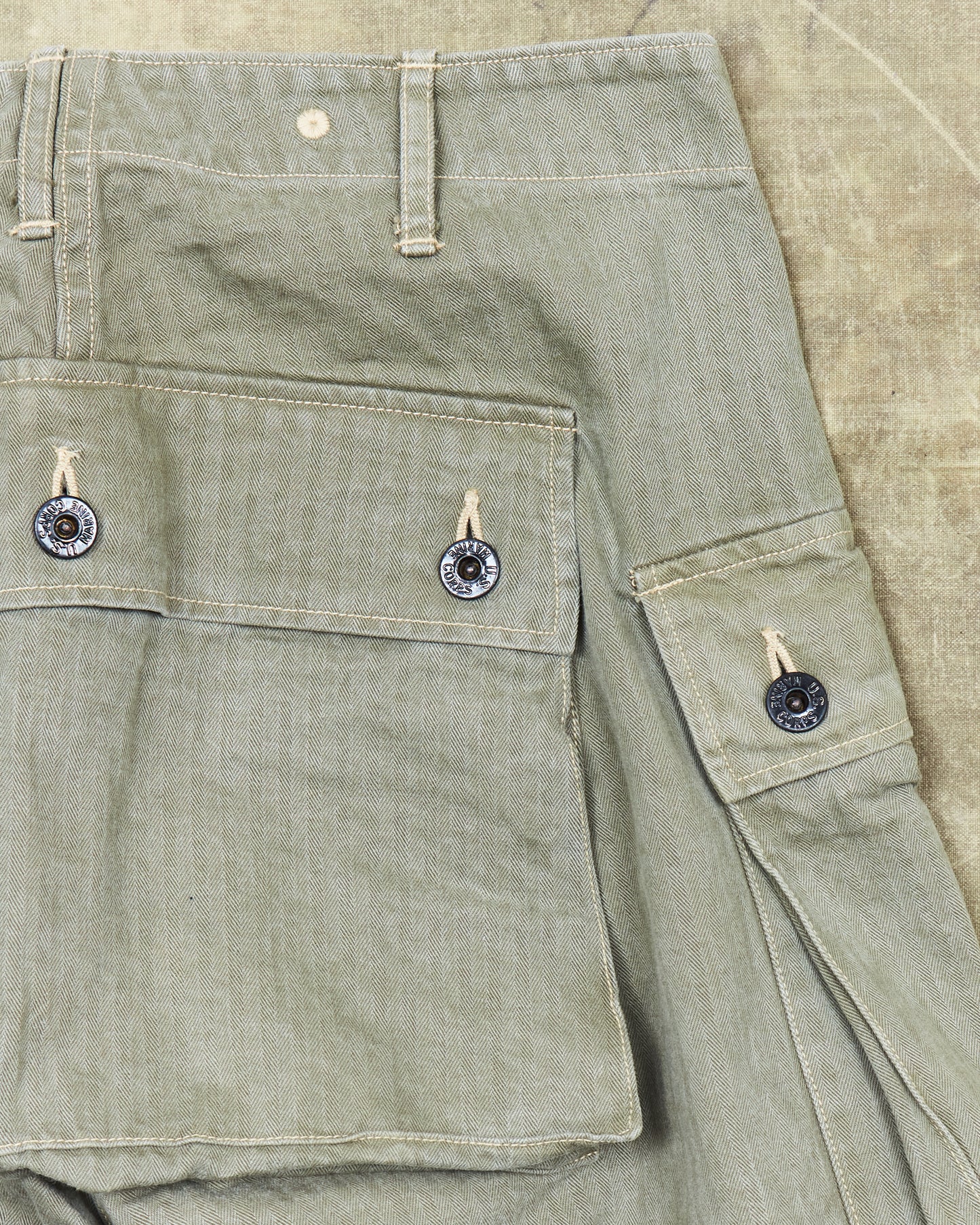 Second Hand Buzz Rickson's USMC P-44 HBT Twill "Monkey" Pants