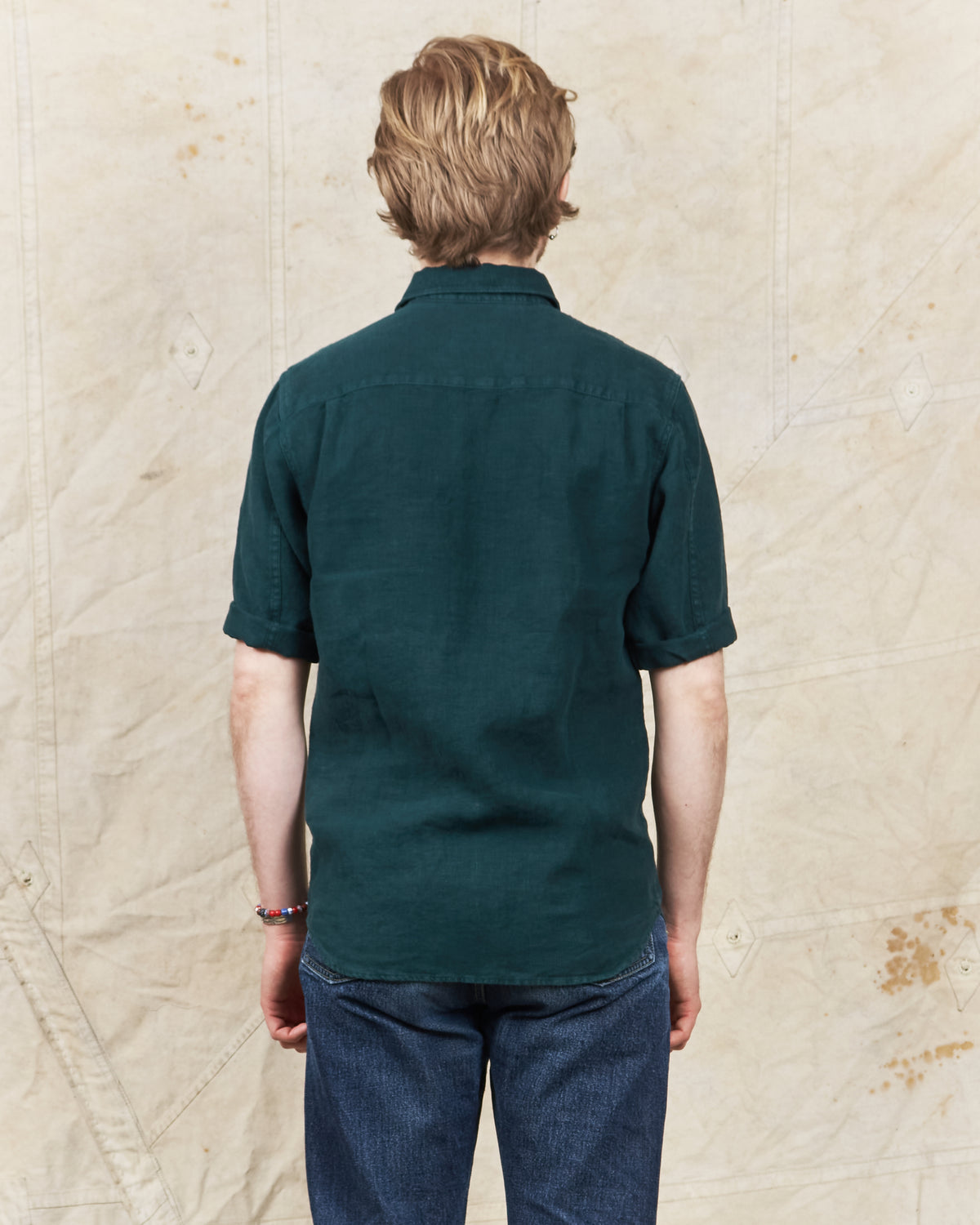 Indigofera Delray Shirt Linen Canvas Petrol